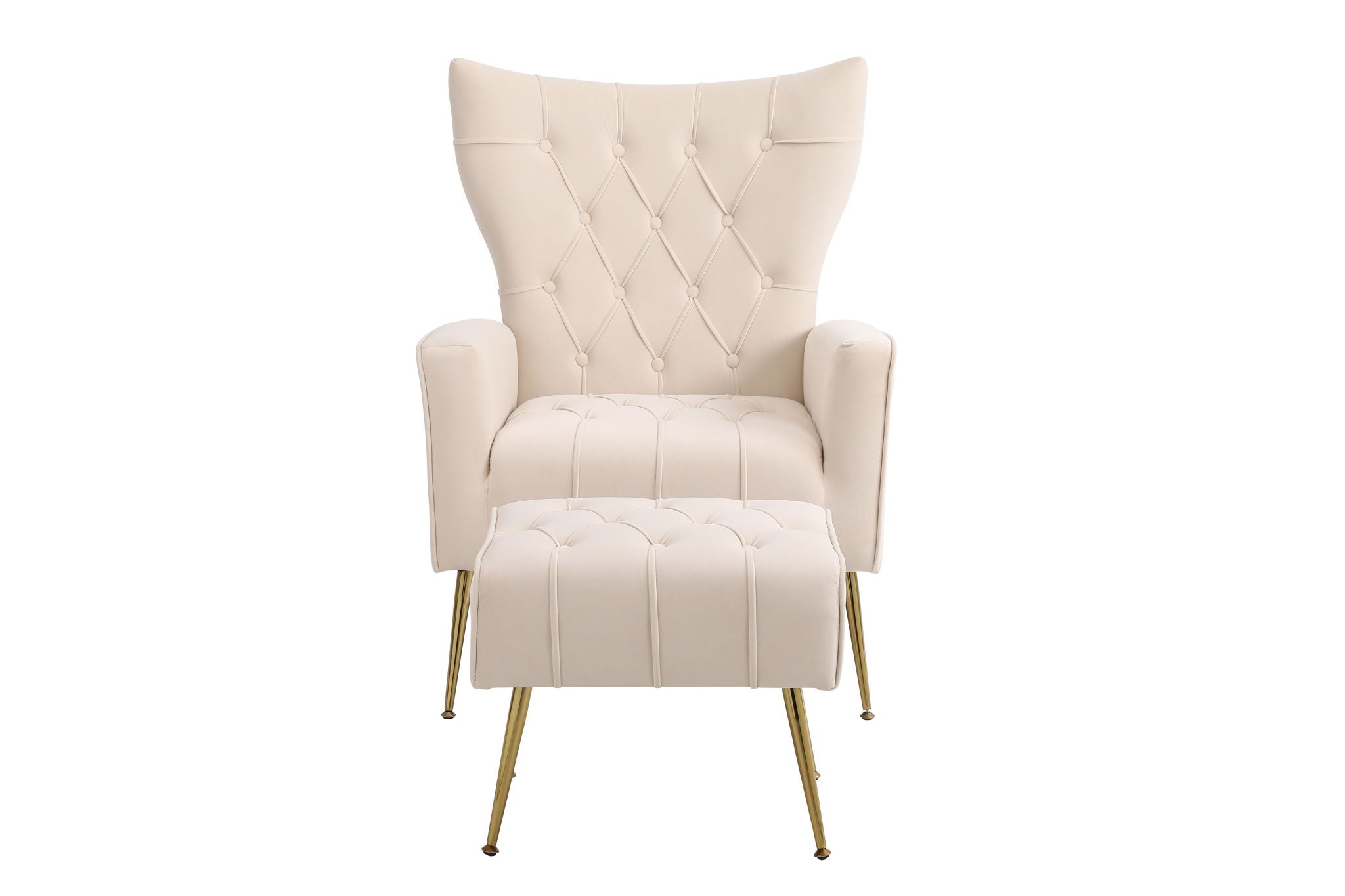 Accent Chair With Ottoman, Comfy Armchair For Living Room