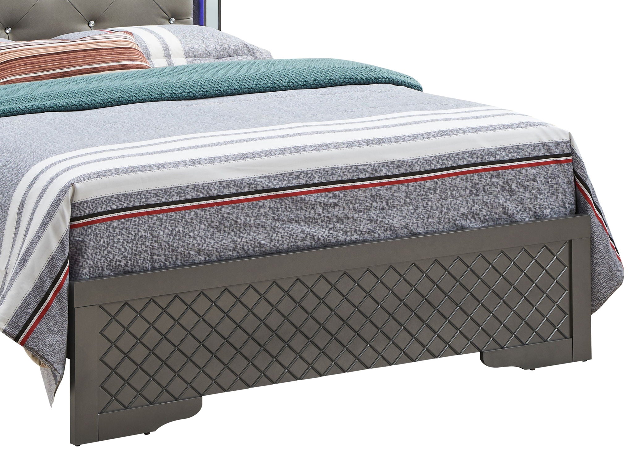 Verona - Full Bed - Metalic Black