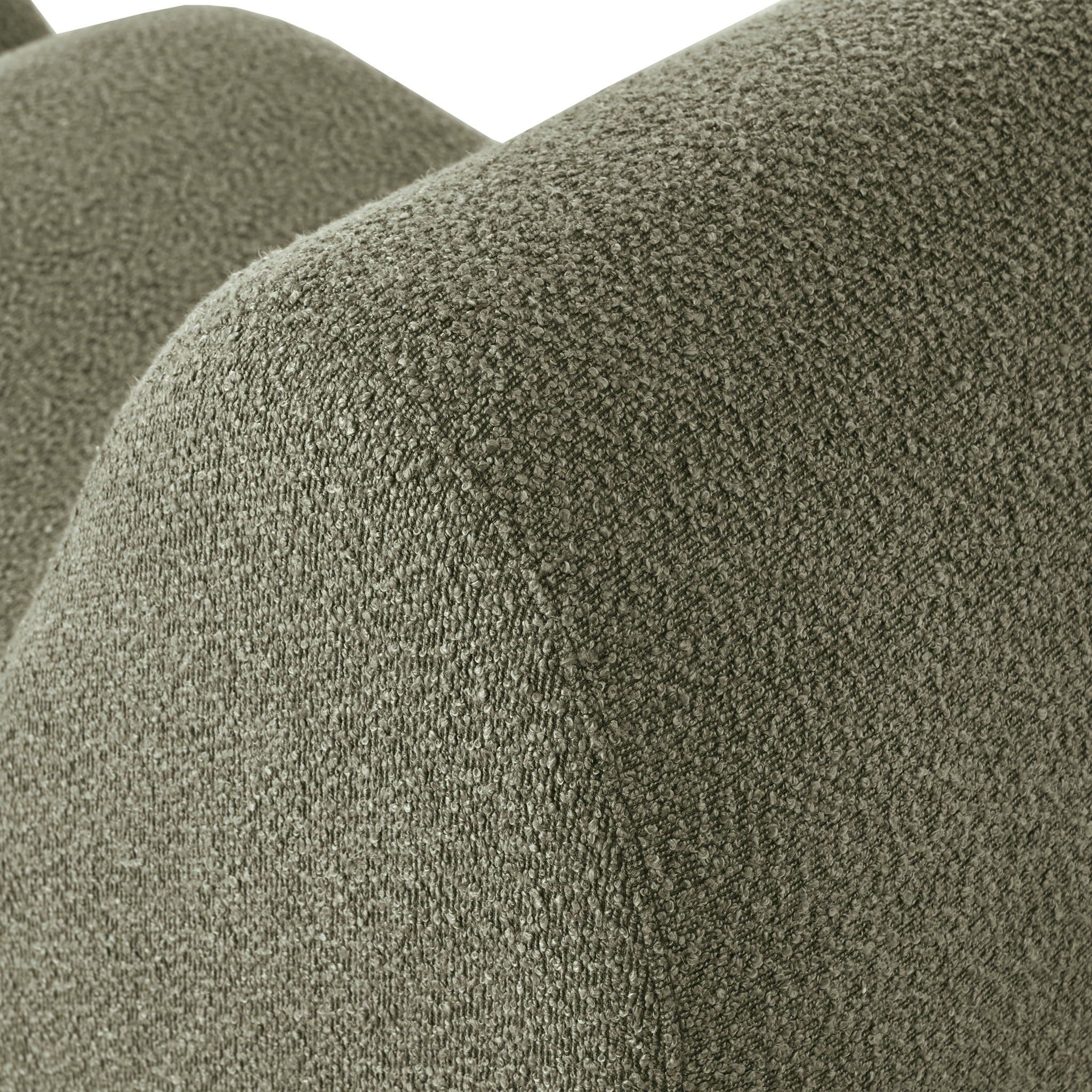 Curved Lounge Chair With Ottoman And High Resilience Foam