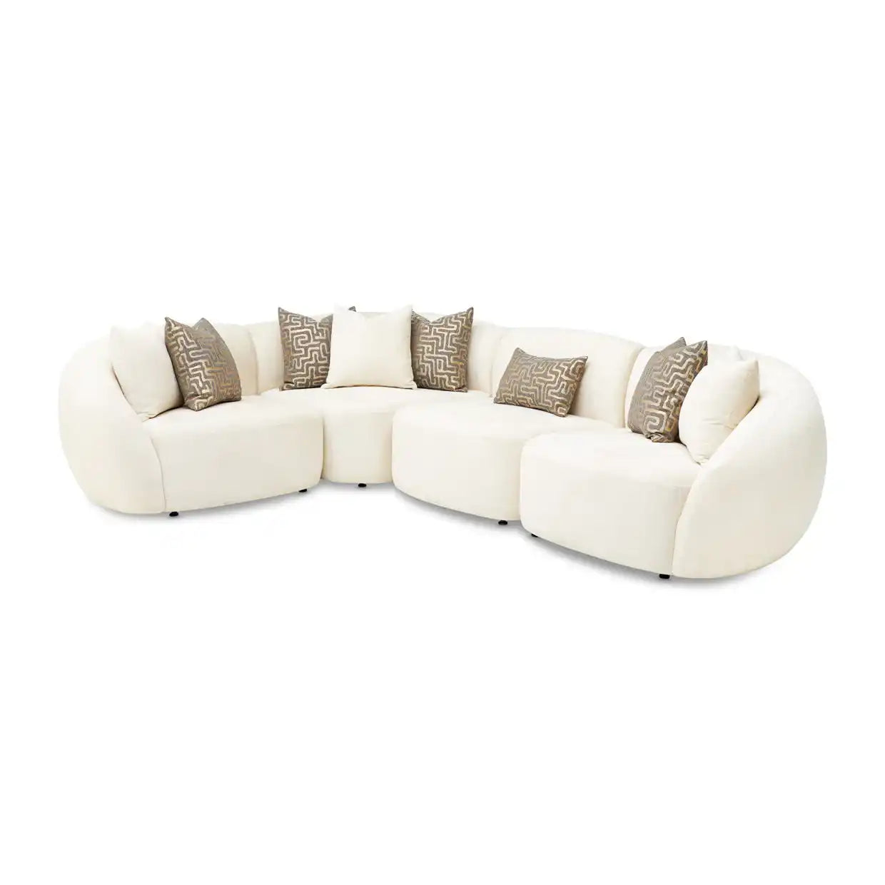 Le Montreaux - 5-Piece Modular Sectional - Gardenia - Best Buy Furniture