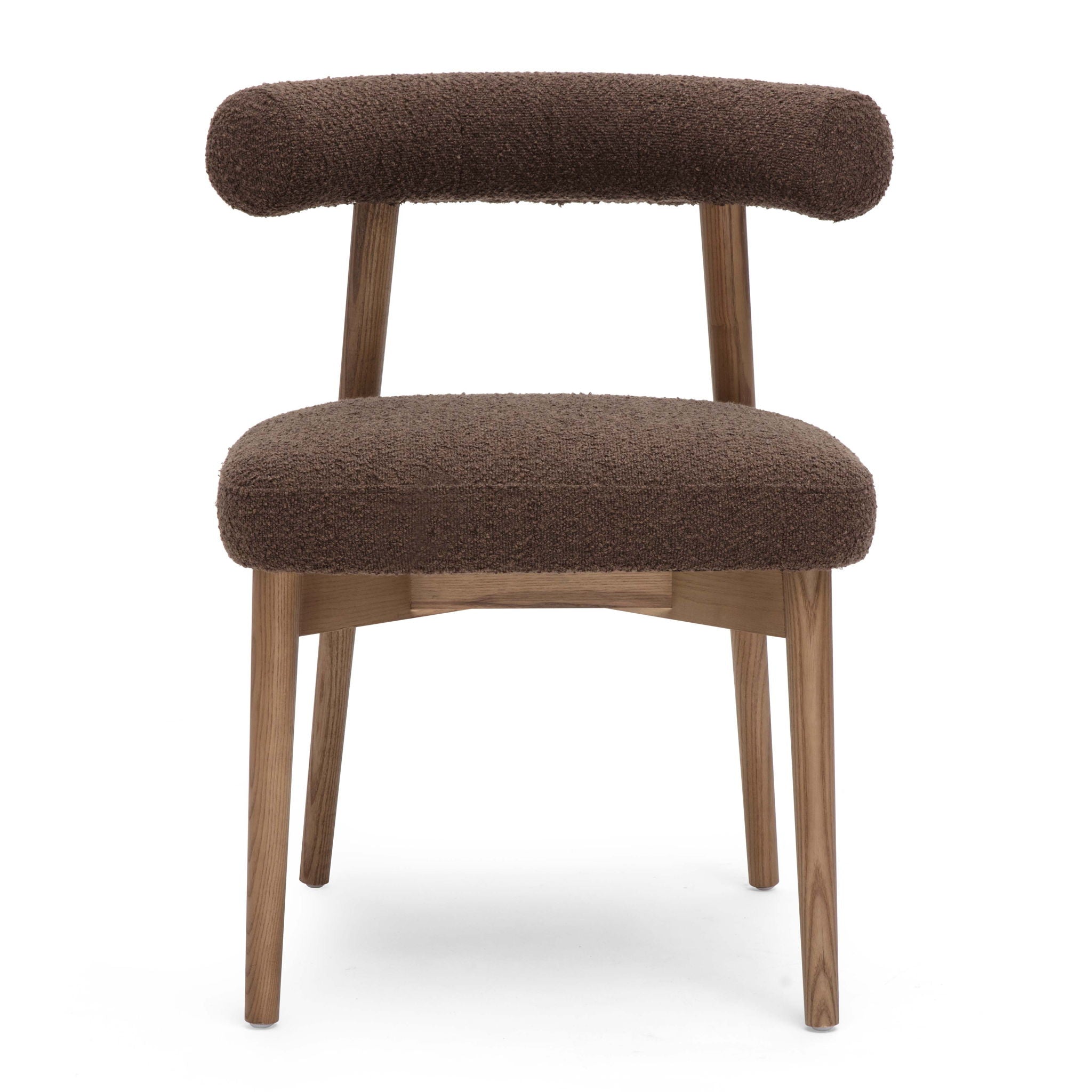 Spara - Performance Boucle Side Chair - Chocolate Brown