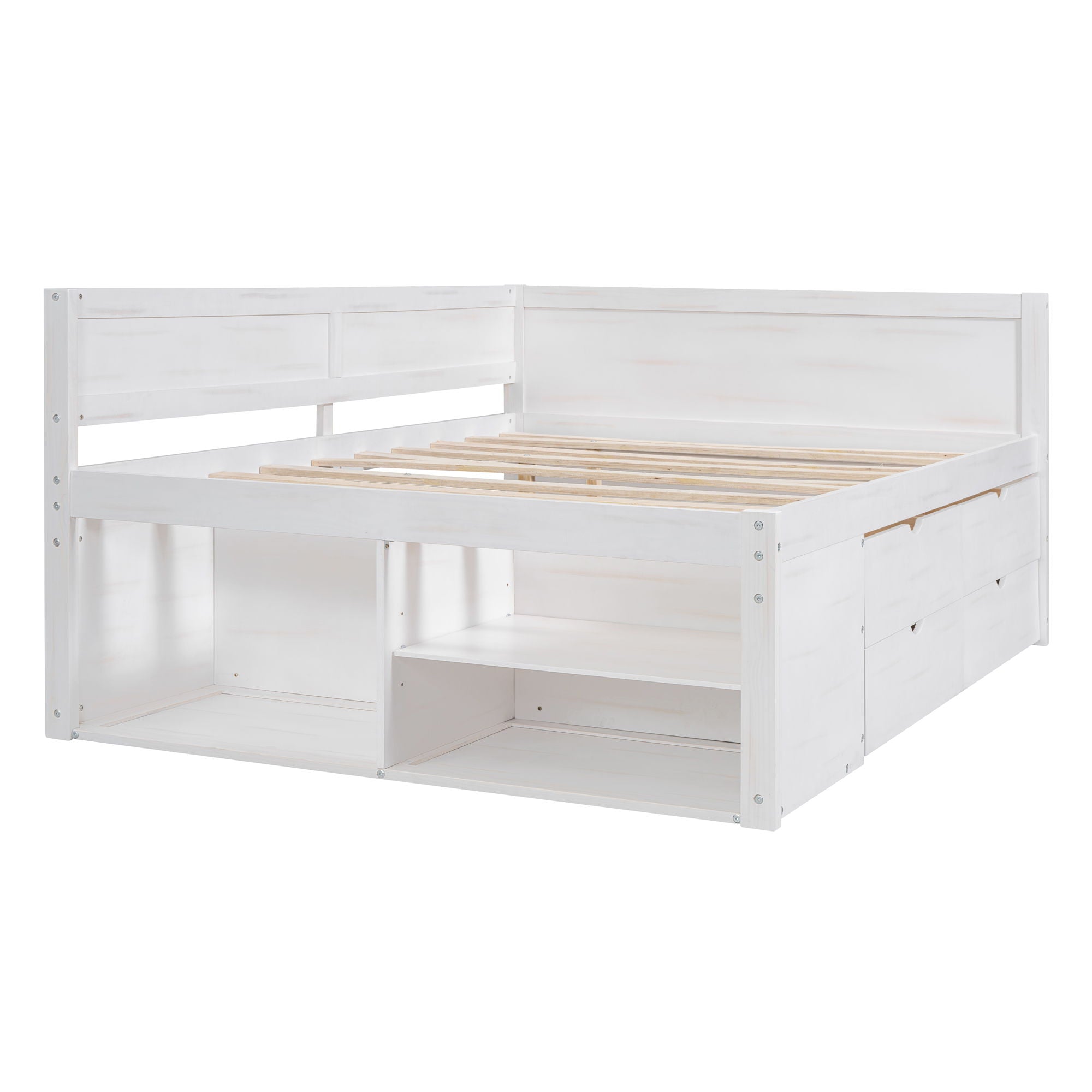 Daybed With Drawers And Shelves