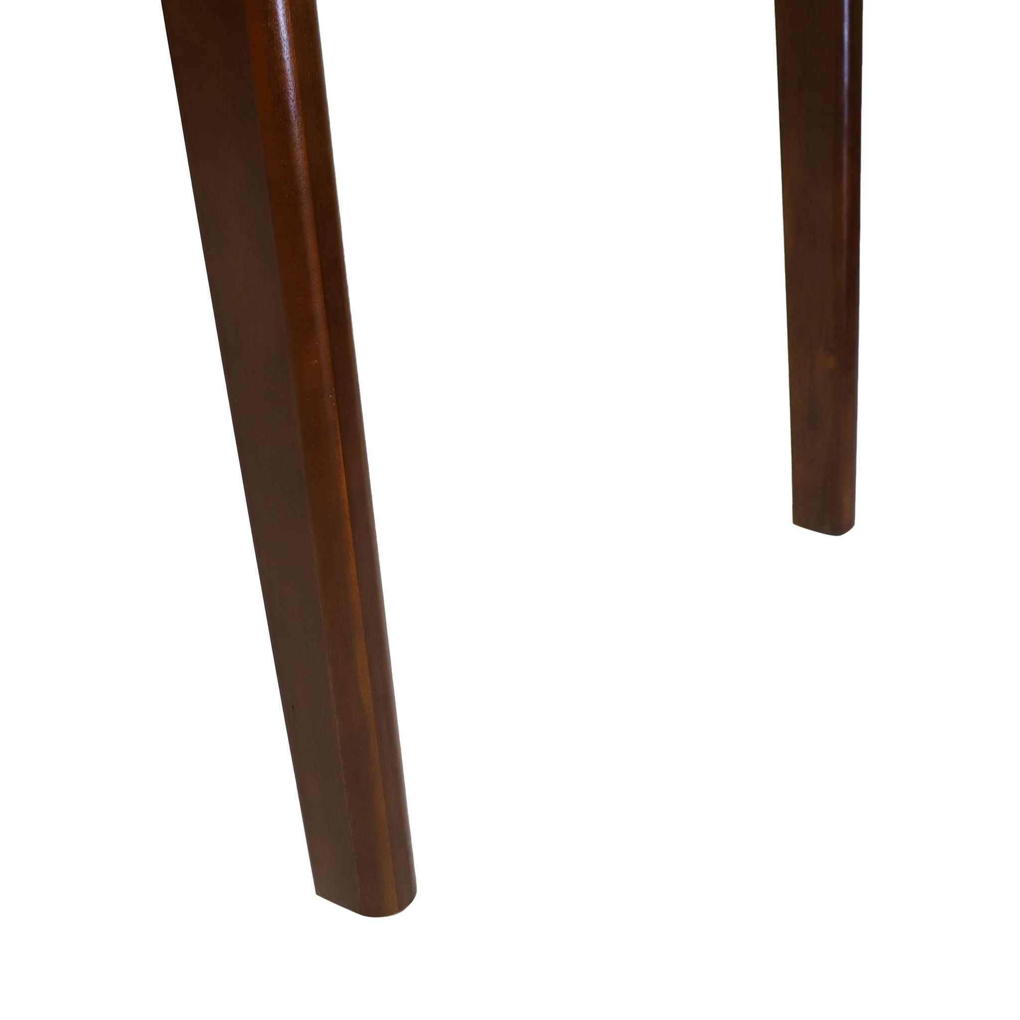 7 Piece Elegant Dining Set With Upholstered Wood Dining Chairs - Yellow / Walnut / Rich Mahogany