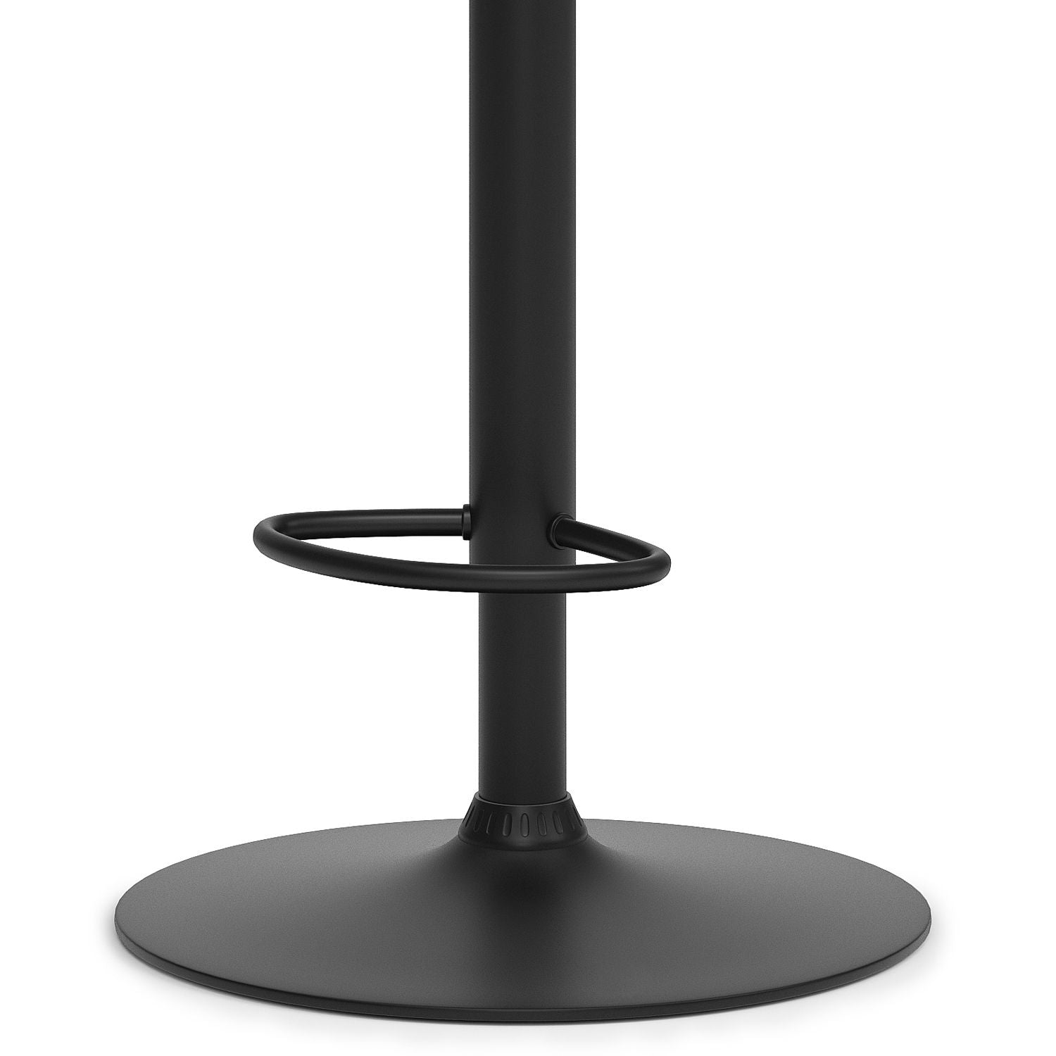 Archer - Bentwood Adjustable Swivel Bar Stool - Black - Best Buy Furniture