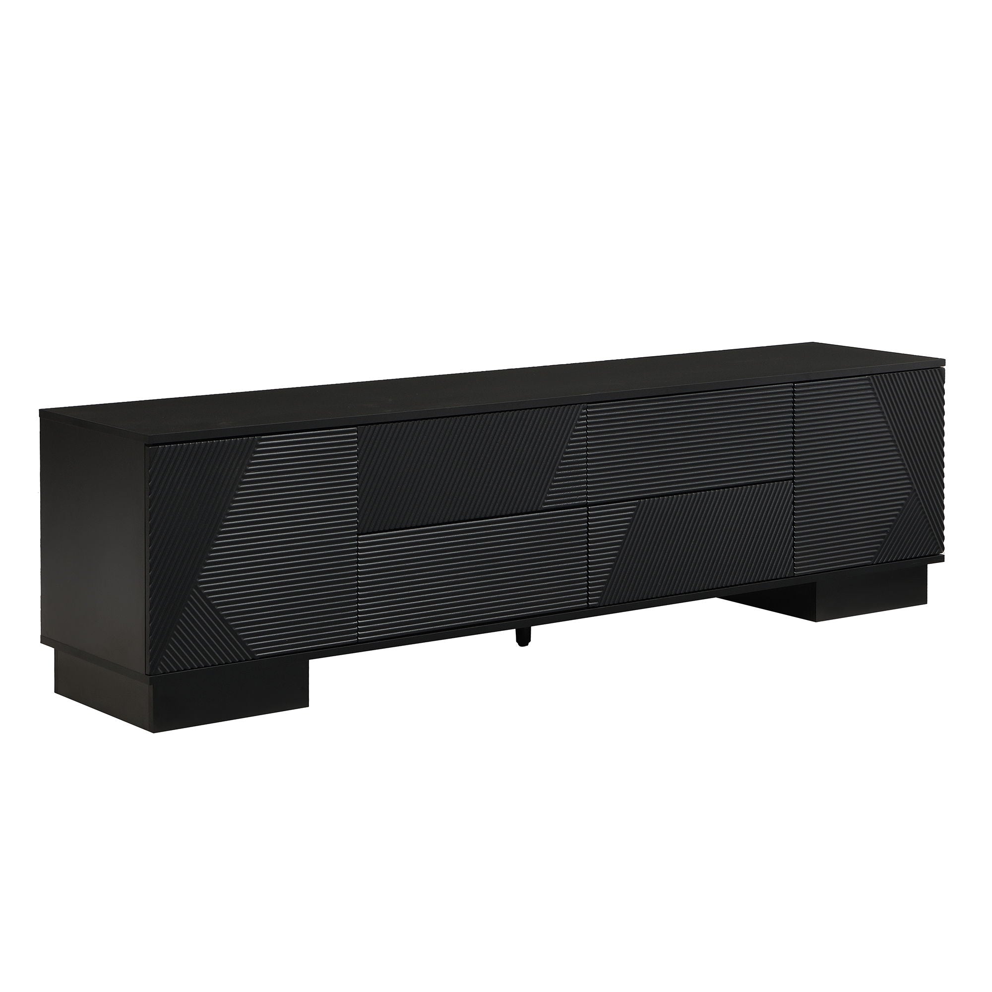 Modern TV Stand With Storage Cabinets, 4 Drawers