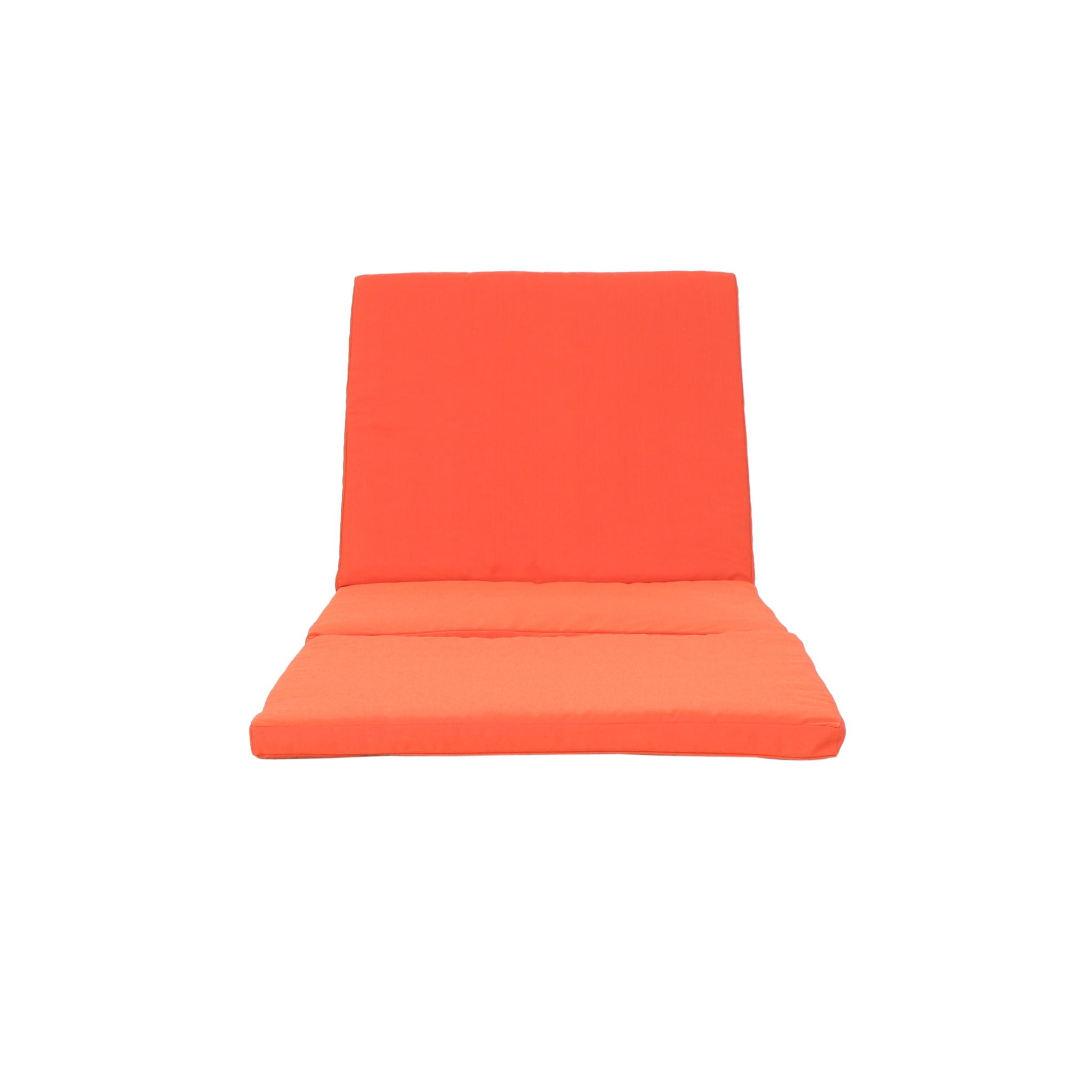 Waterproof Fabric Lounge Cushion With Rectangular Shape - Orange