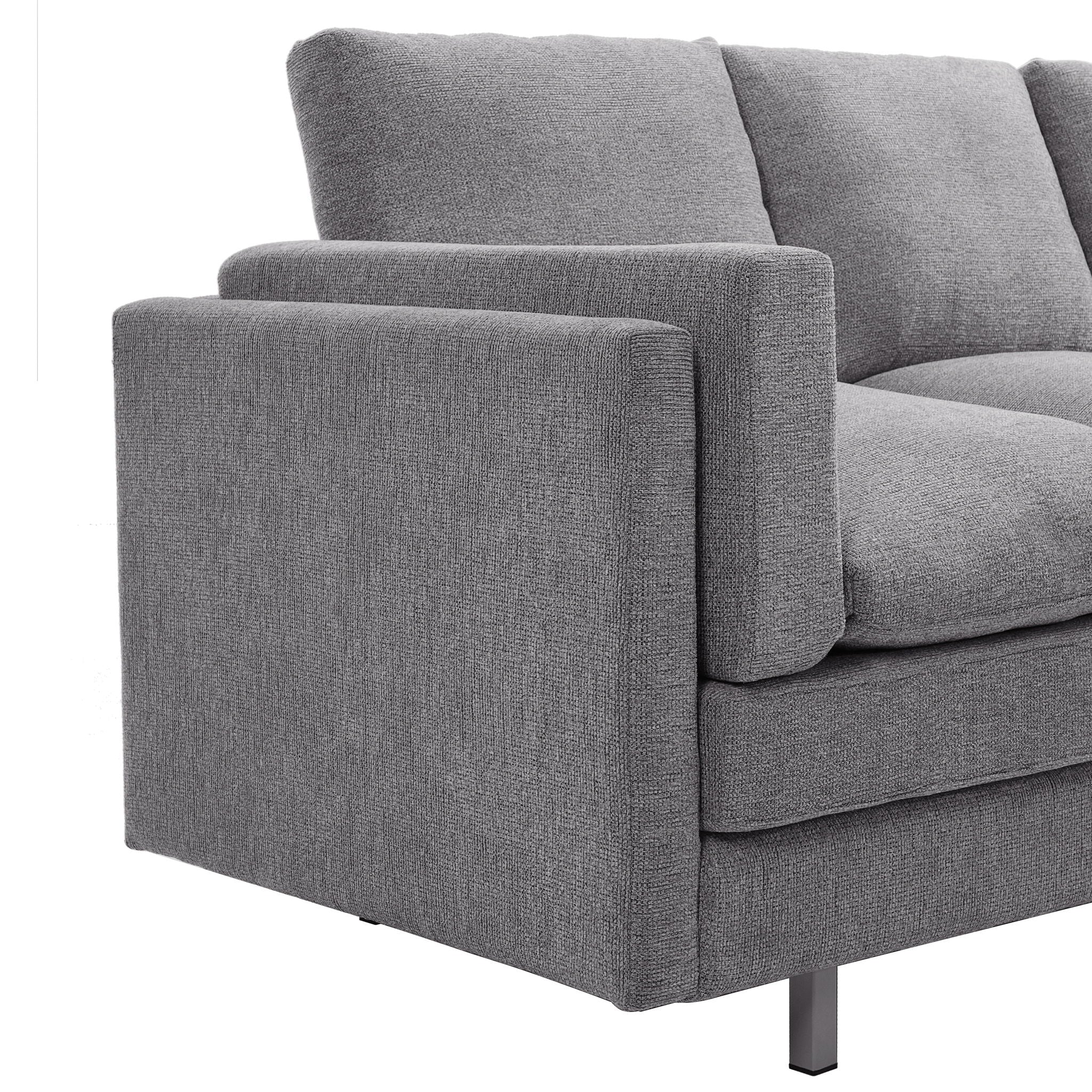 3 Seater Sofa With Dual Layer Seat Cushions