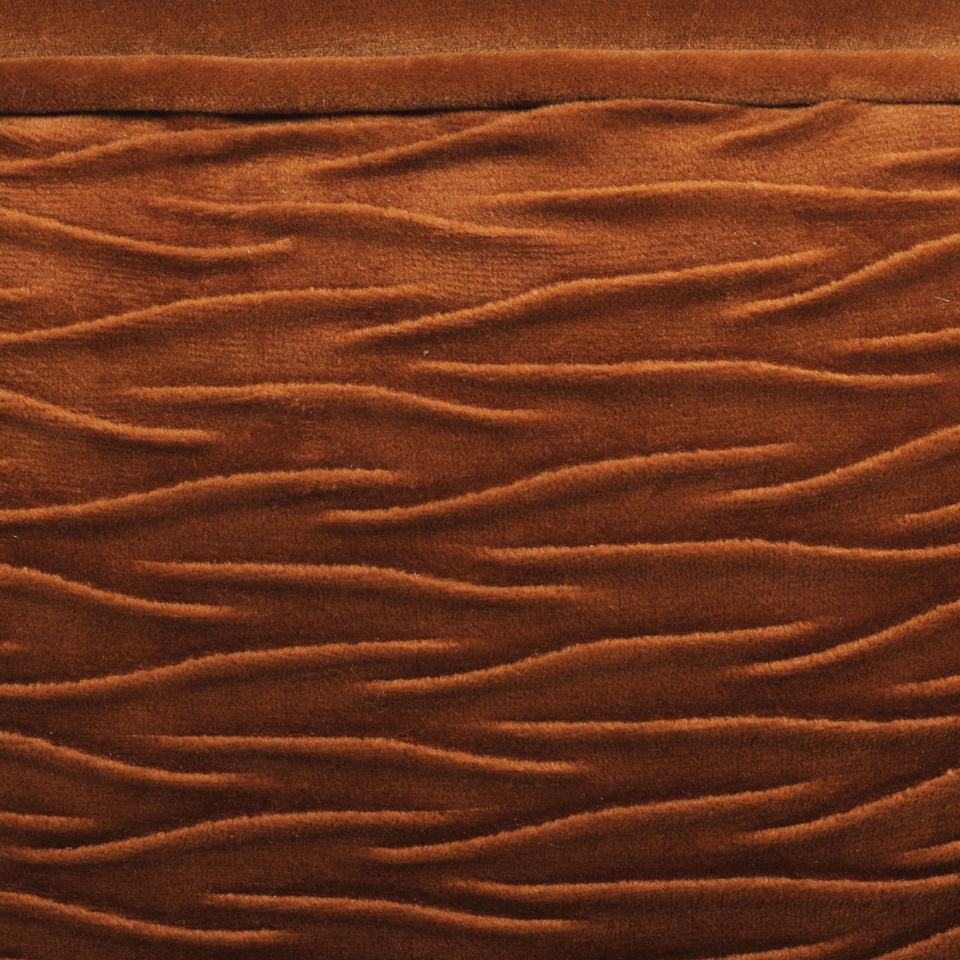 London - Mid-Century Modern Ruched Barrel Chair - Burnt Orange