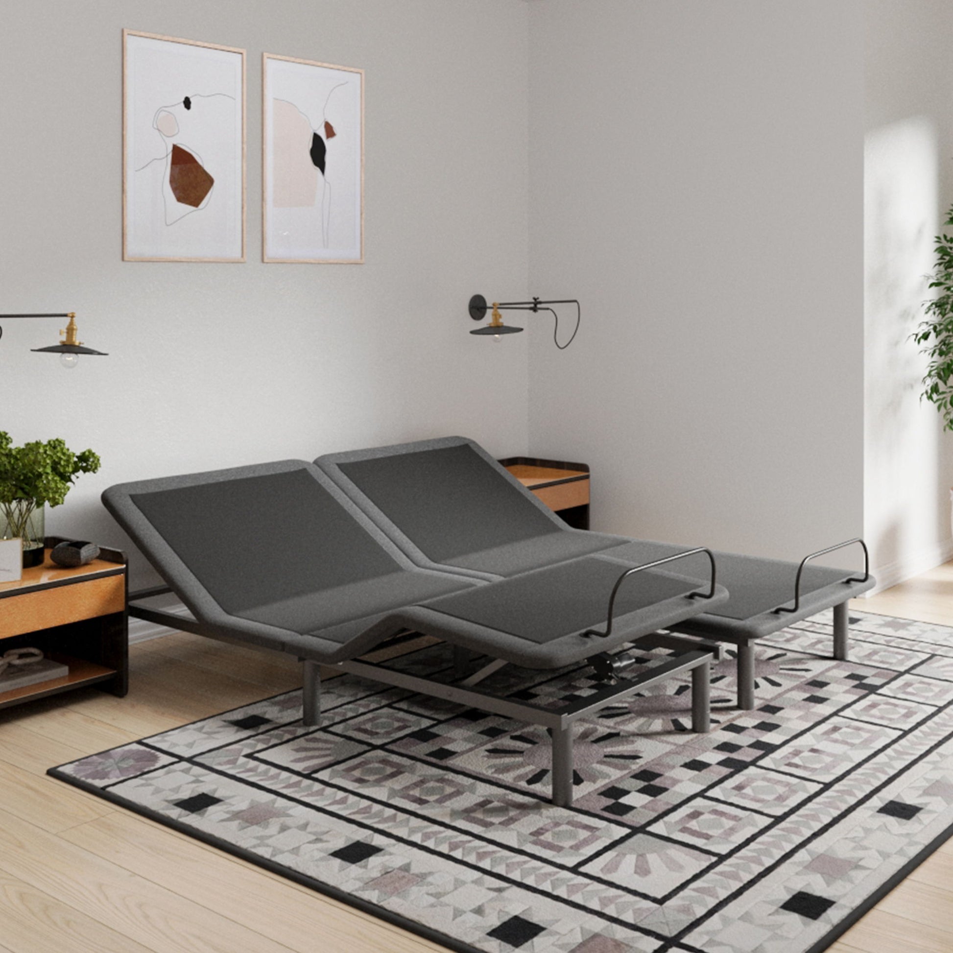 Refresh - 12" Flex Head Memory Foam Hybrid Mattress And Adjustable Base Bundle - Best Buy Furniture