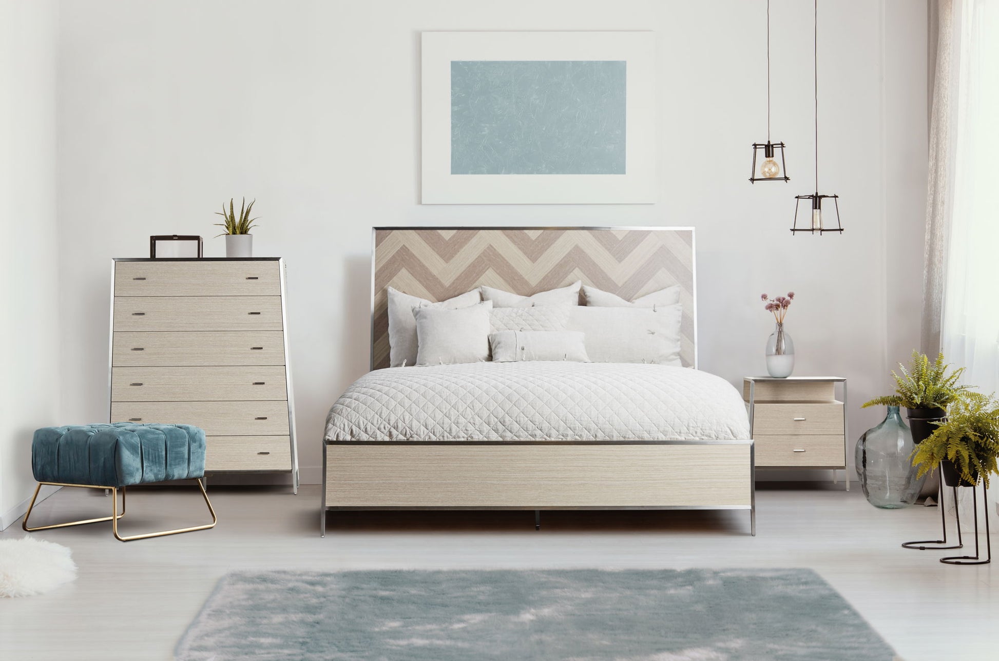 Silverlake Village - 6-Drawer Chest - Washed Oak - Best Buy Furniture