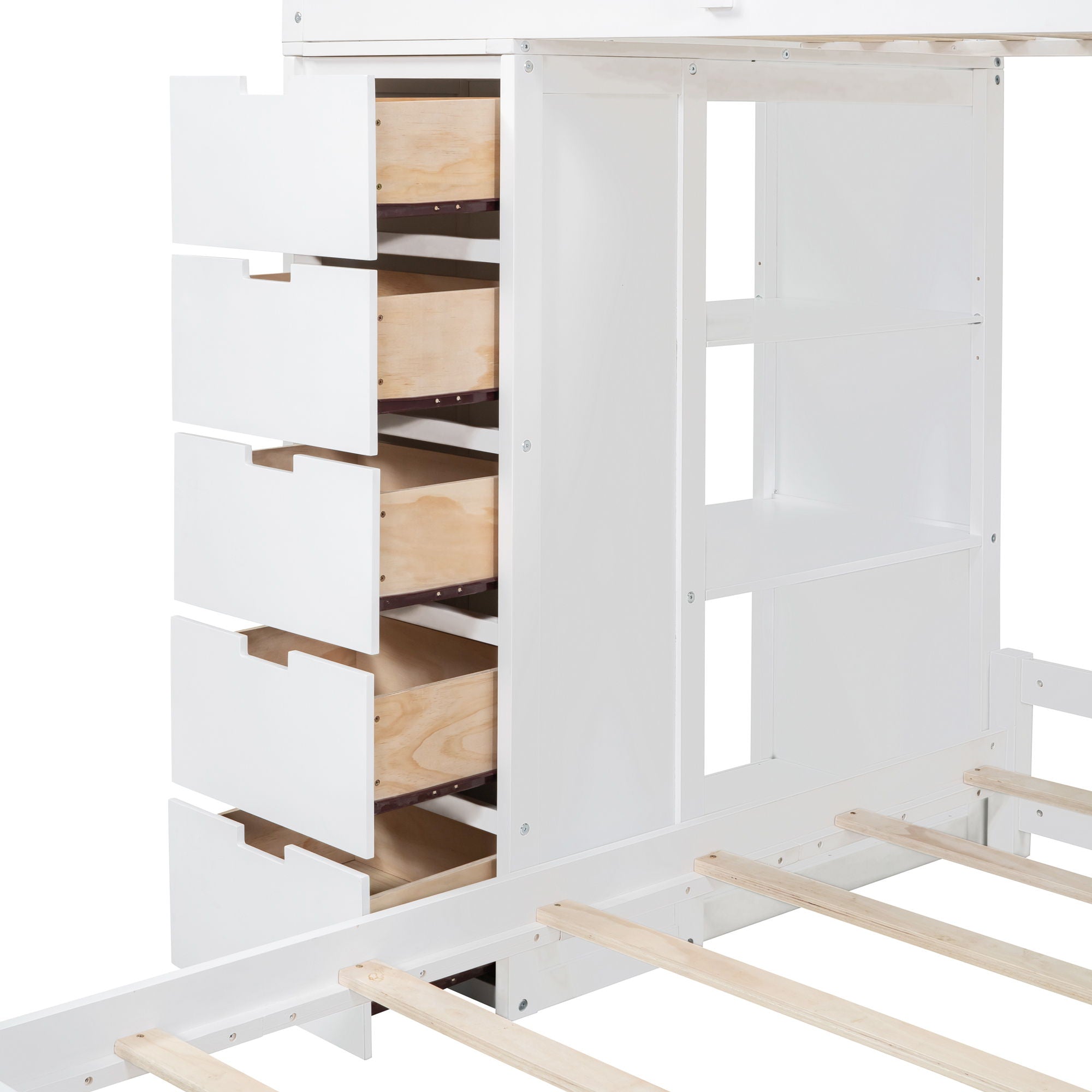 Bunk Bed With LED Light And USB Ports
