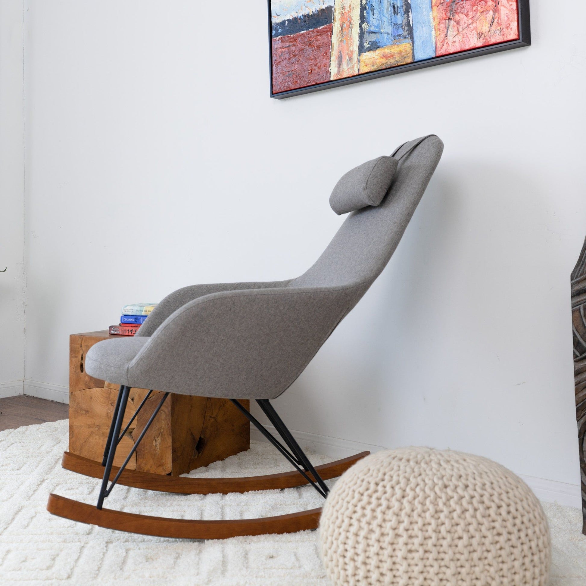 Chloe - Mid Century Modern Rocker Livingroom And Bedroom Chair - Best Buy Furniture