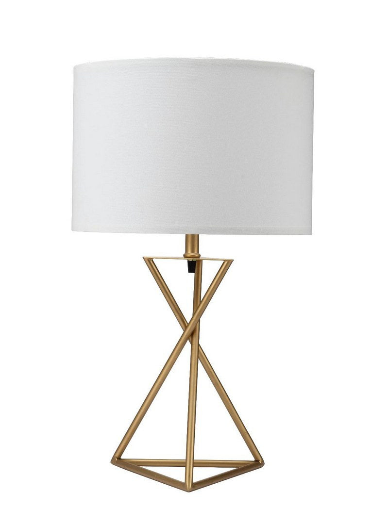 26.25' Tall Ester Mid-Century Metal Table Lamp in Matte Gold