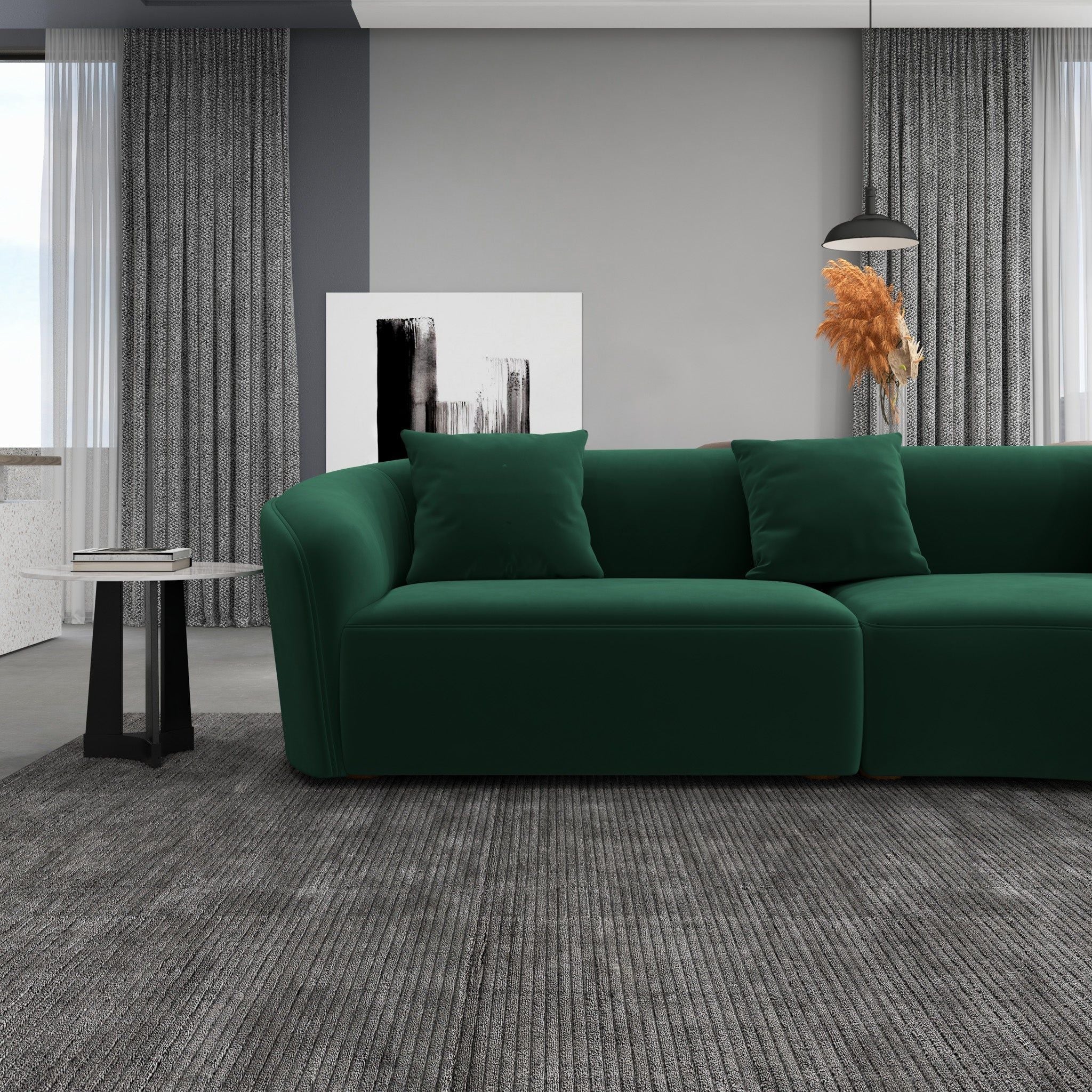Elijah - Japandi Style Curvy Sectional Sofa