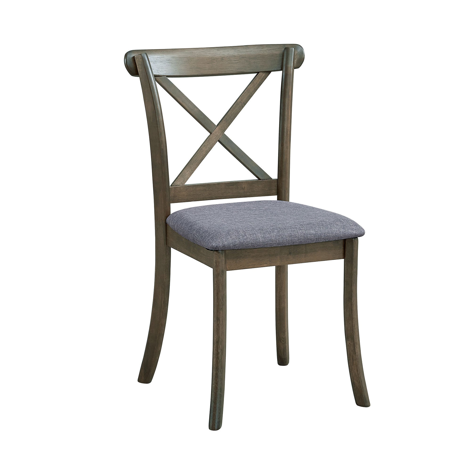 Wooden X Back Dining Chairs Set of 2