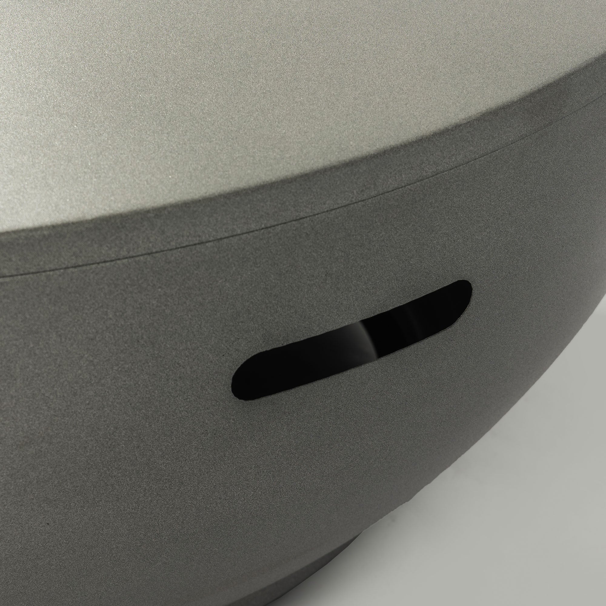 36'' Propane Gas Fire Pit Table - Grey Steel