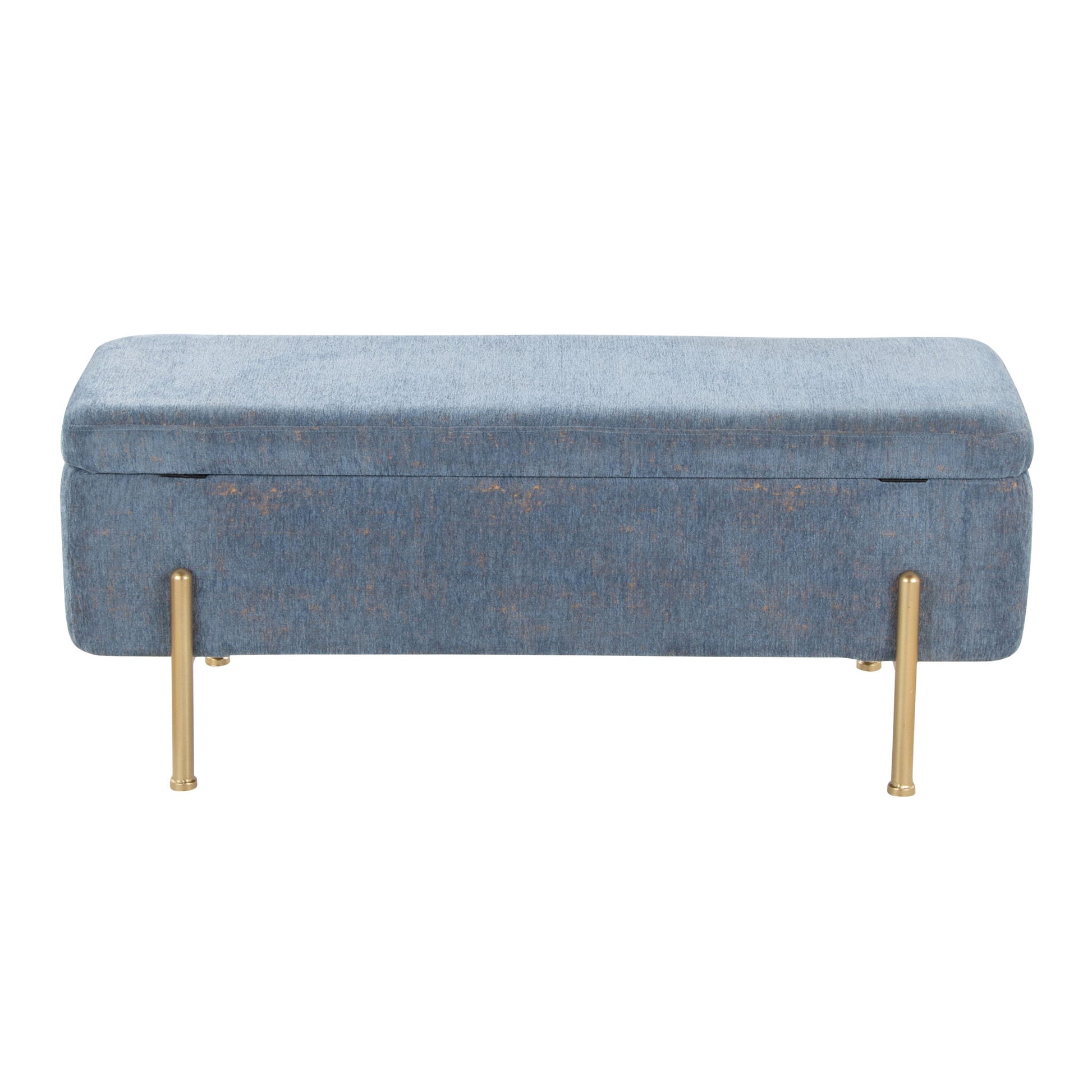 Daniella - Contemporary Bench - Gold / Blue - Best Buy Furniture