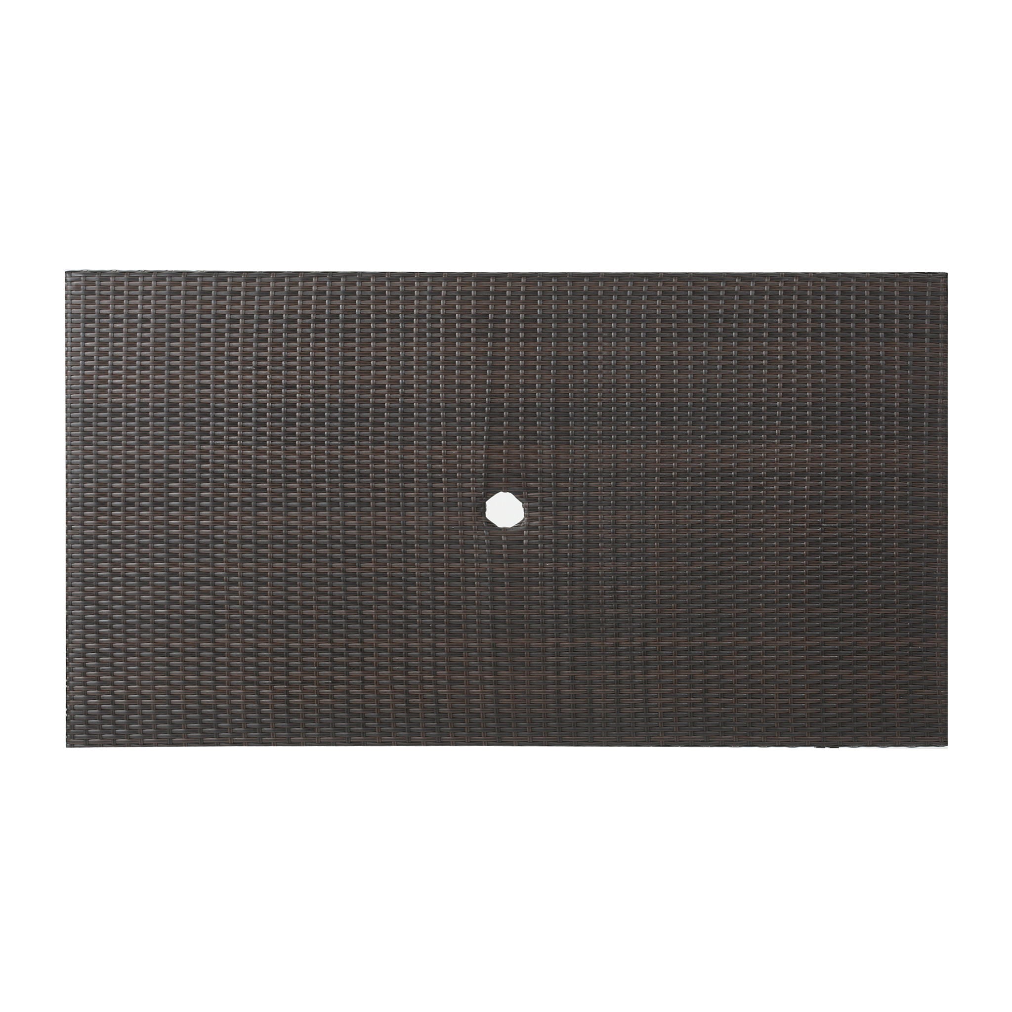 Saffron - Outdoor Rectangle Folding Dining Table - Brown Multi