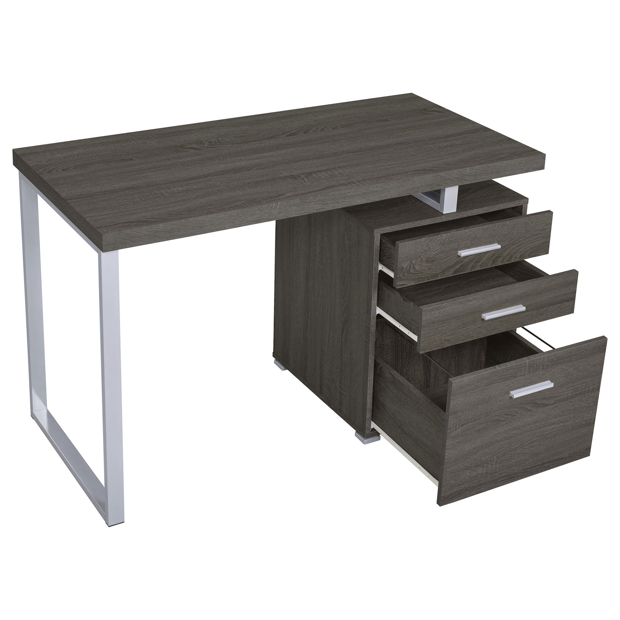 Modern Reversible 3 Drawer Office Computer Desk