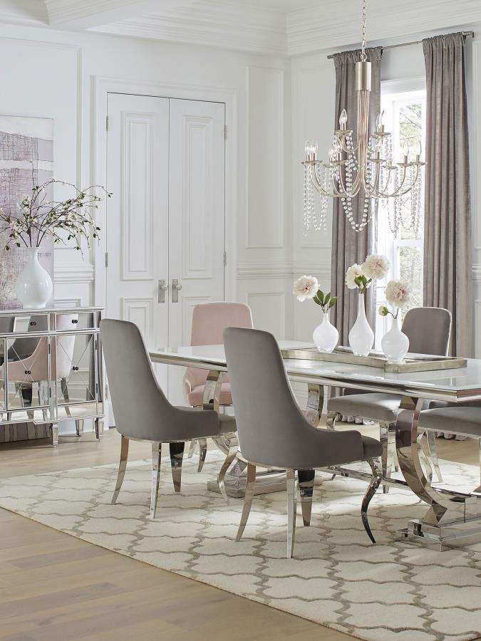Antoine - Velvet Upholstered Dining Side Chair (Set of 2)