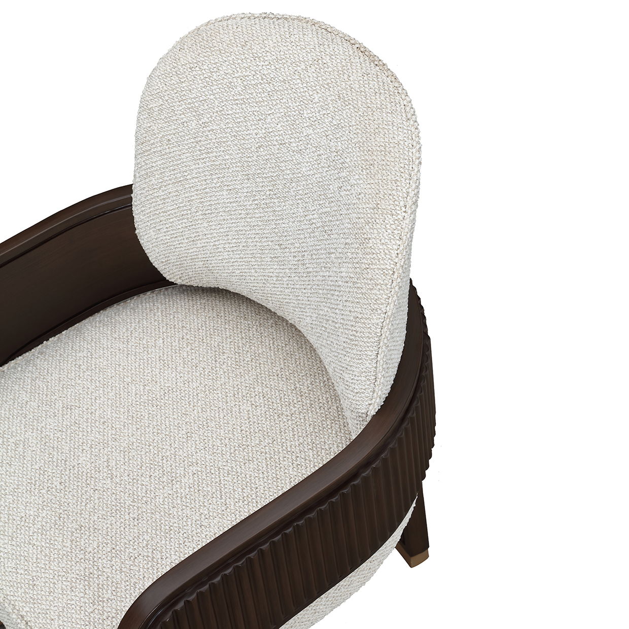 West Kensington - Dining Arm Chair - Buff / Medium Espresso