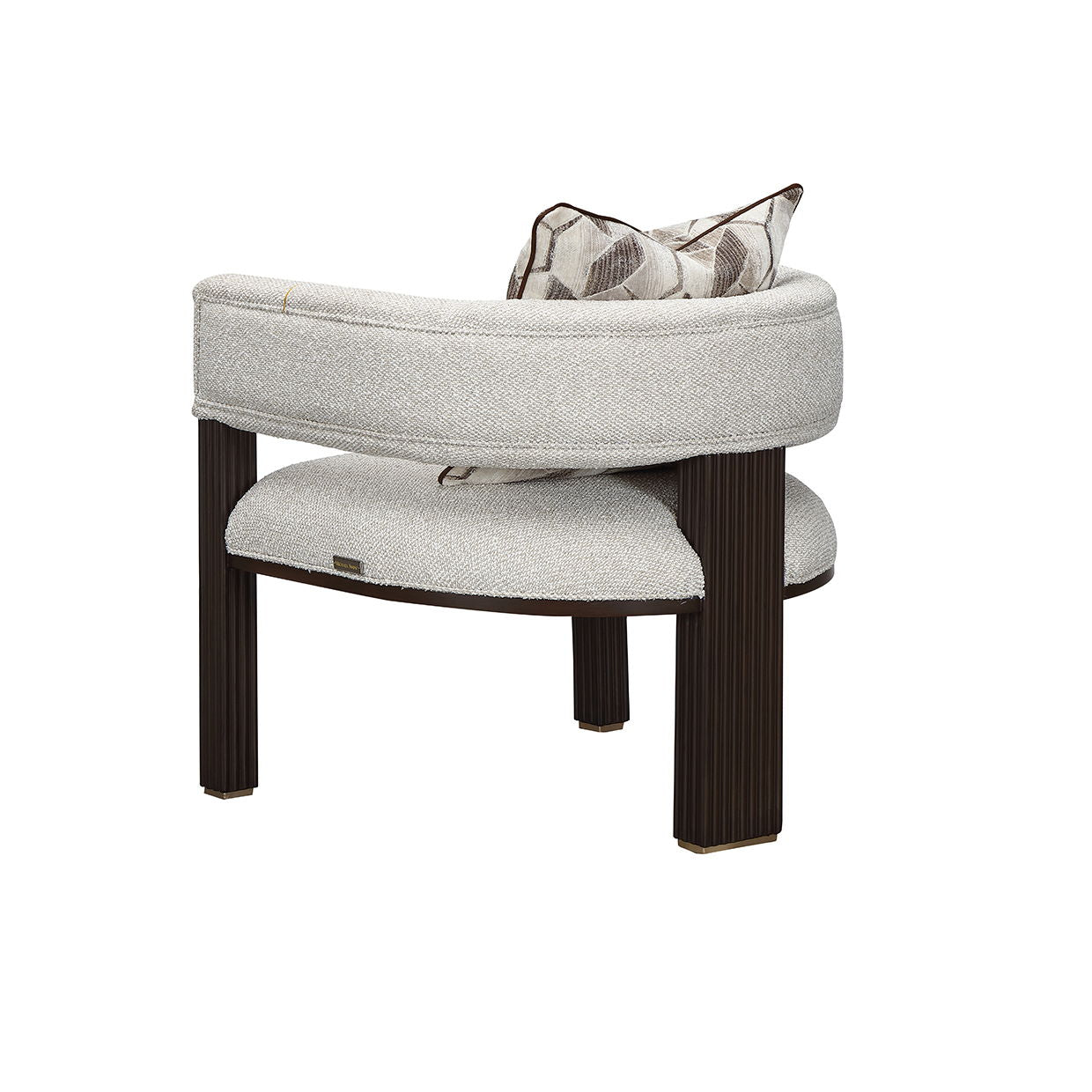 West Kensington - Accent Chair - Buff / Medium Espresso