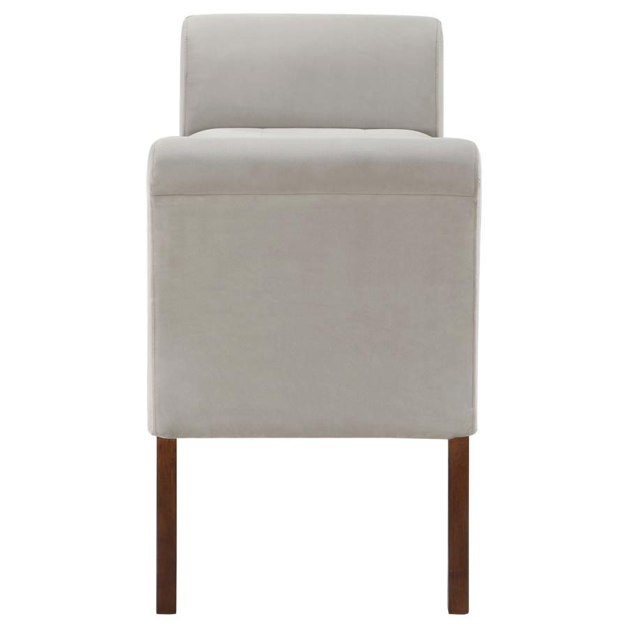 Farrah - Velvet Upholstered Rolled Arm Storage Bench