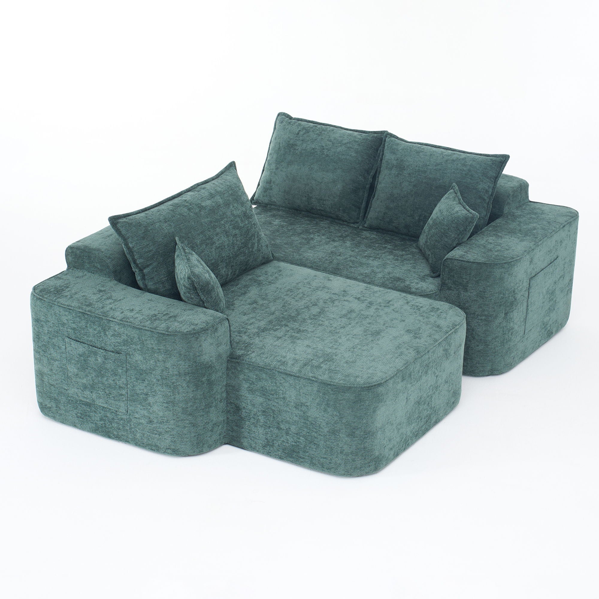 L-Shaped Sectional Sofa Couch With Chaise, Extra Deep Seats