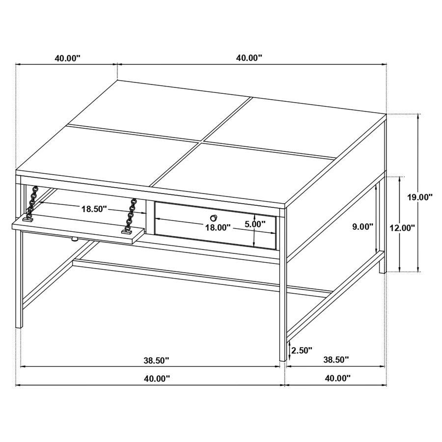 Stephie - Square Coffee And End Table Set