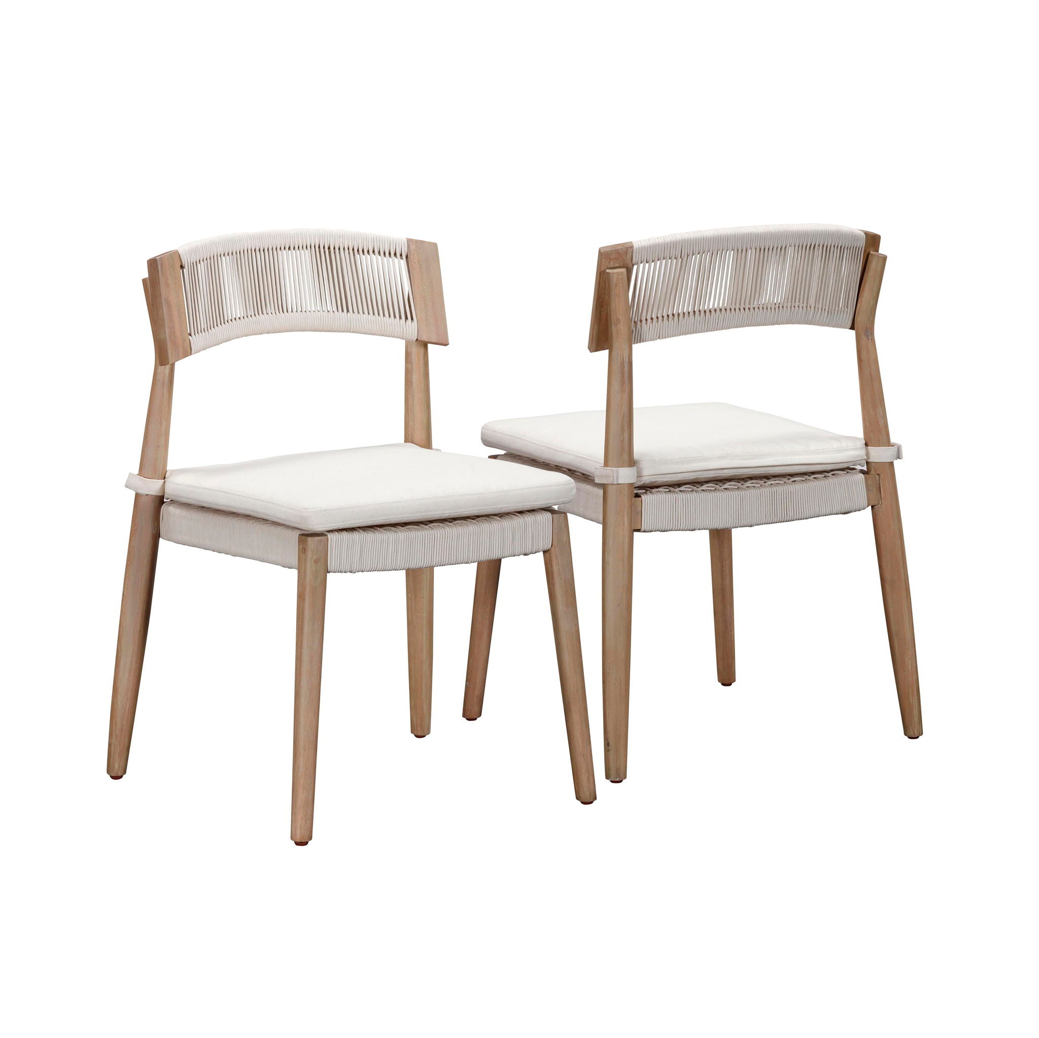 Gata - Outdoor Dining Chair (Set of 2) - Cream