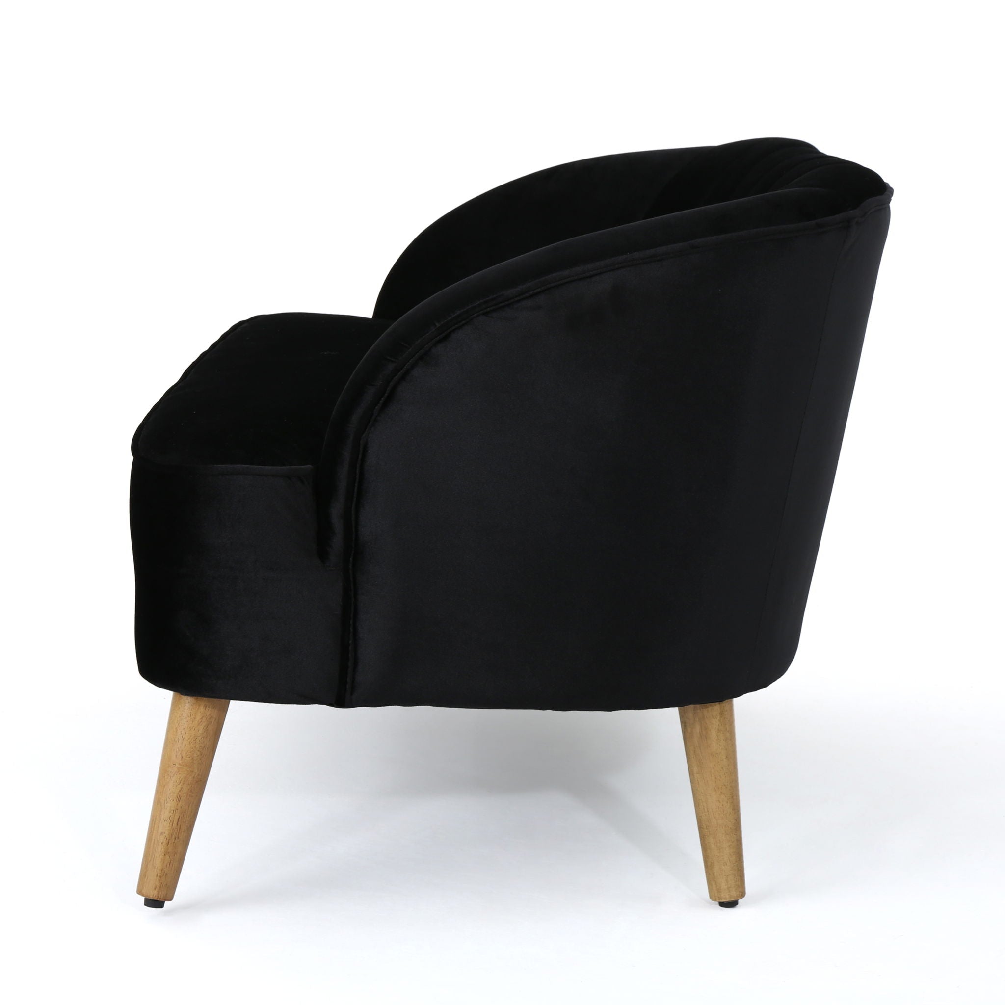 Modern Classic Shell Backed Loveseat