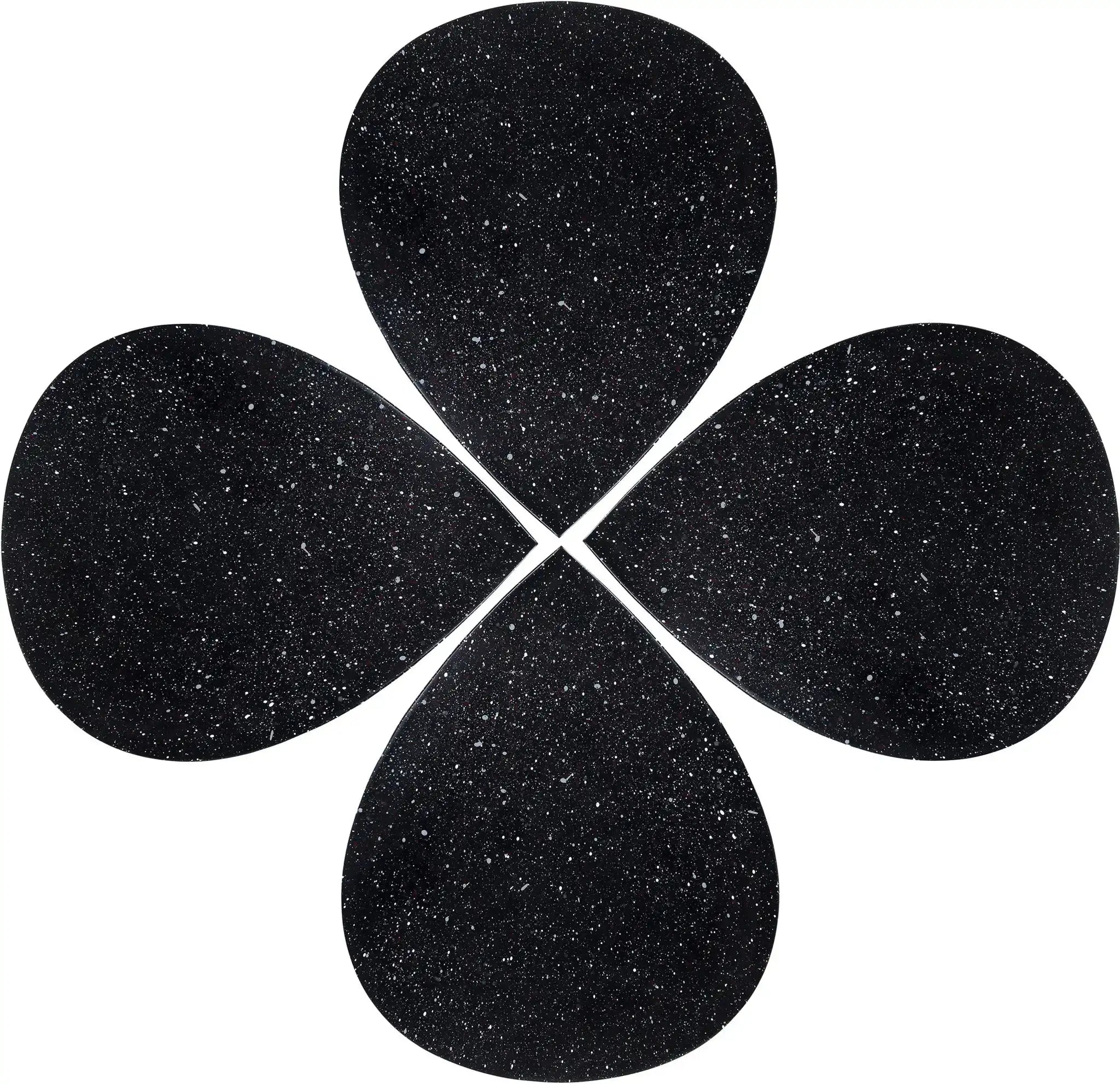 Petal - Coffee Table - Black Terazzo