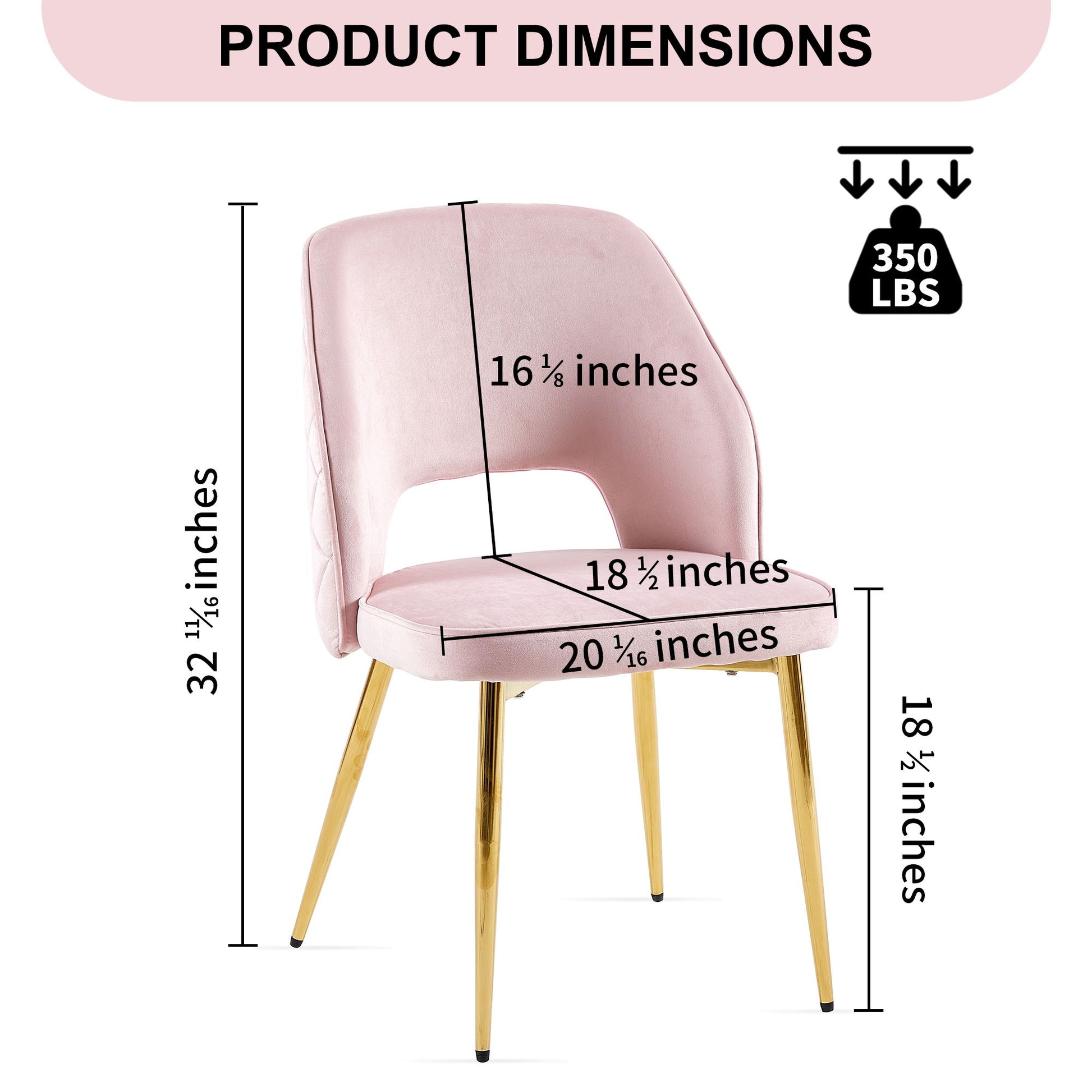 Velvet Dining Chairs With Metal Legs And Hollow Back Upholstered Dining Chairs - Best Buy Furniture