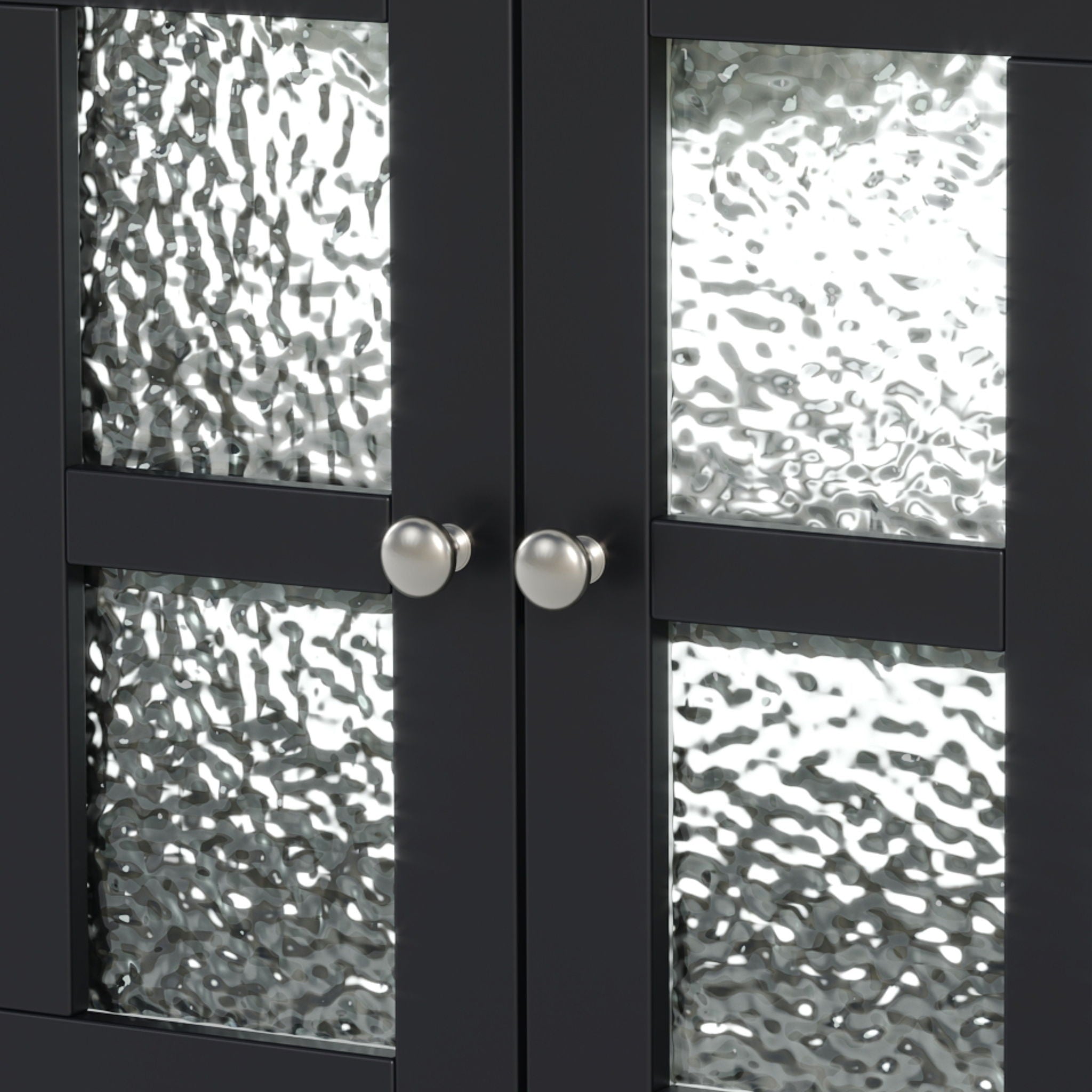 Bathroom Vanity With Ceramic Sink, Adjustable & Open Shelf