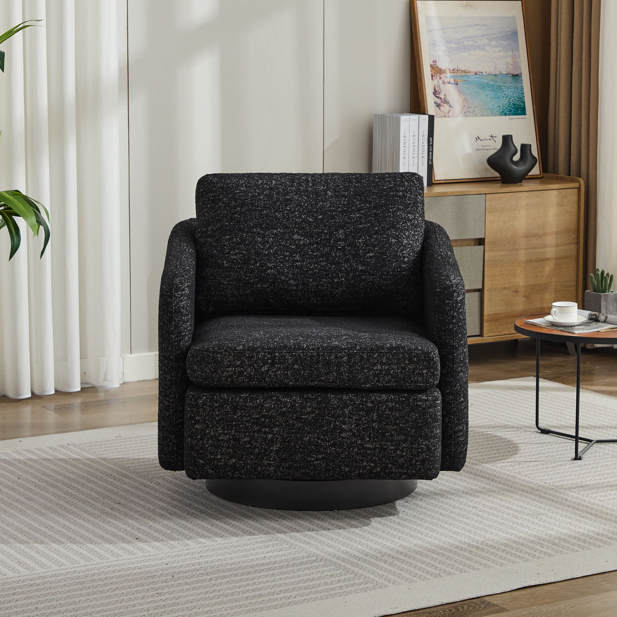 Swivel Accent Chair, 360 Degree For Living Room