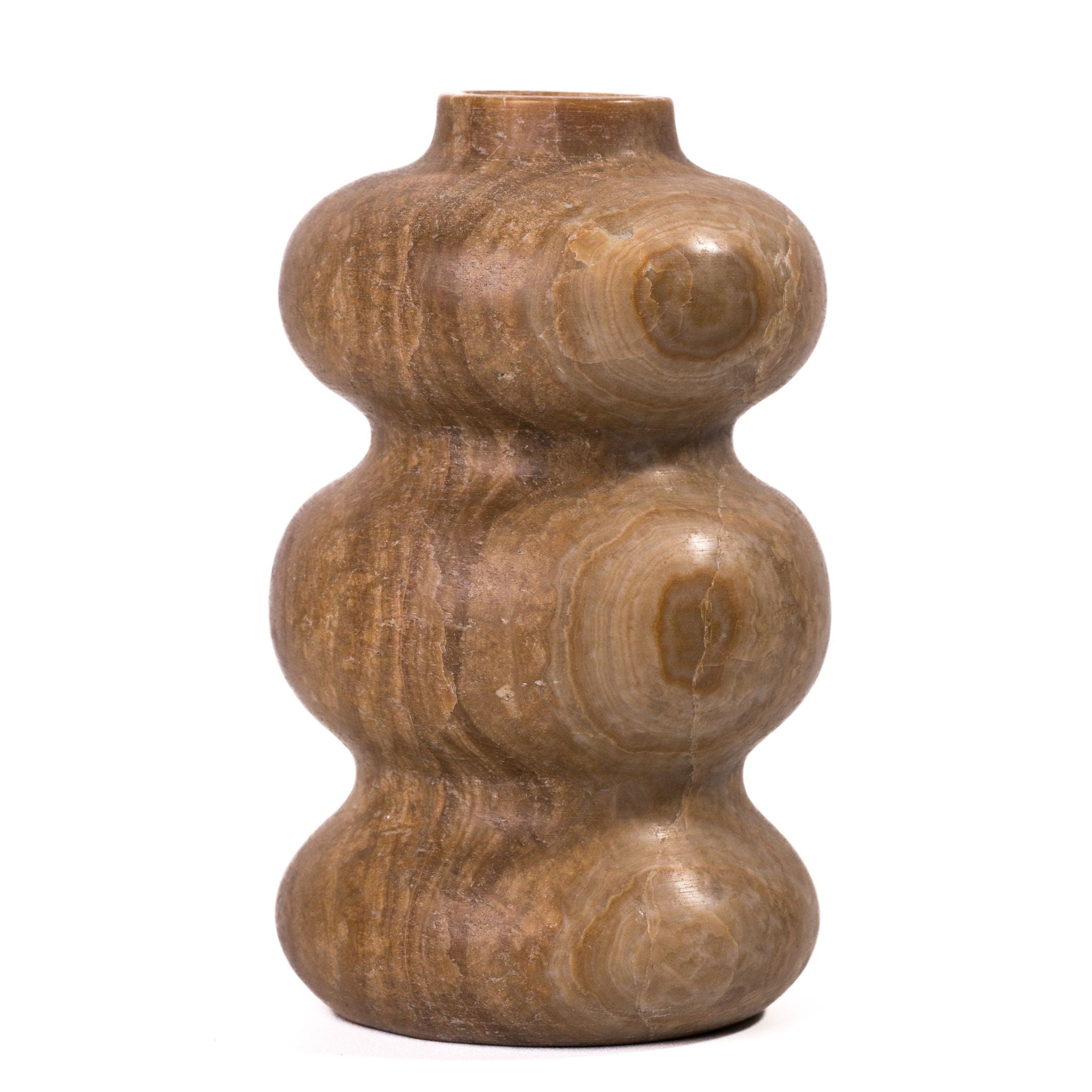 Marble Swell Vase - Dark Onyx