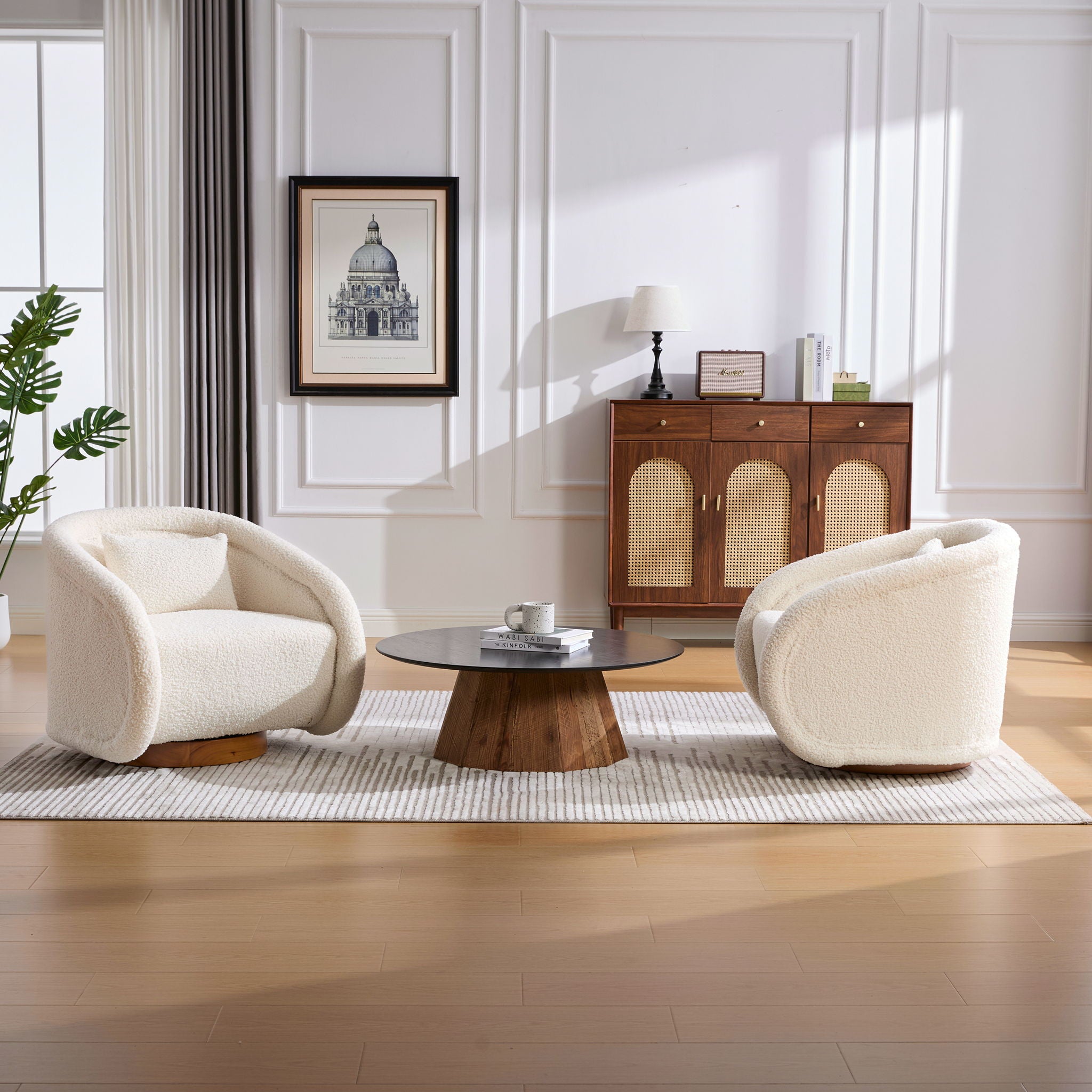 Swivel Accent Chair With 360 Degree Rotating