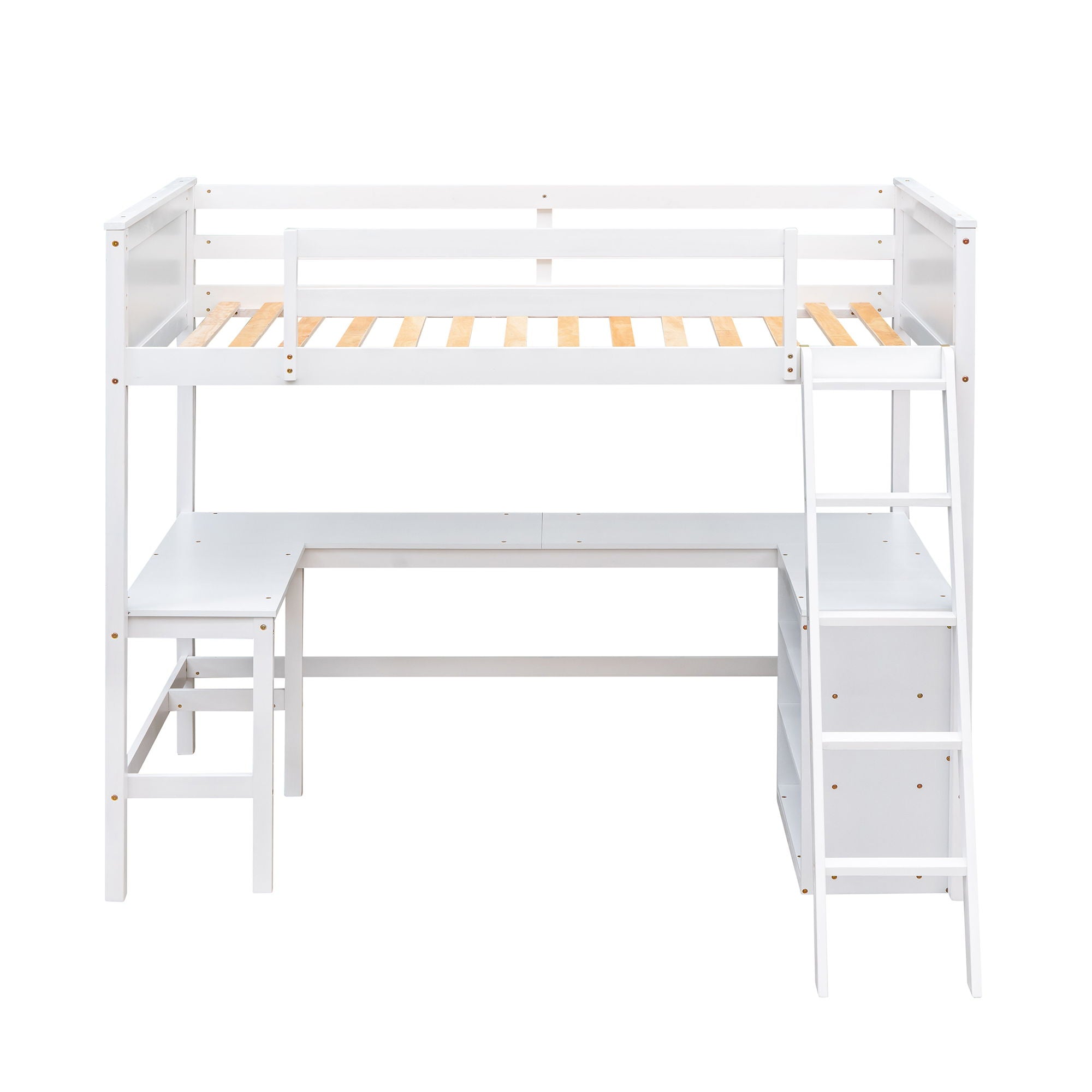 Loft Bed With Shelves With Desk