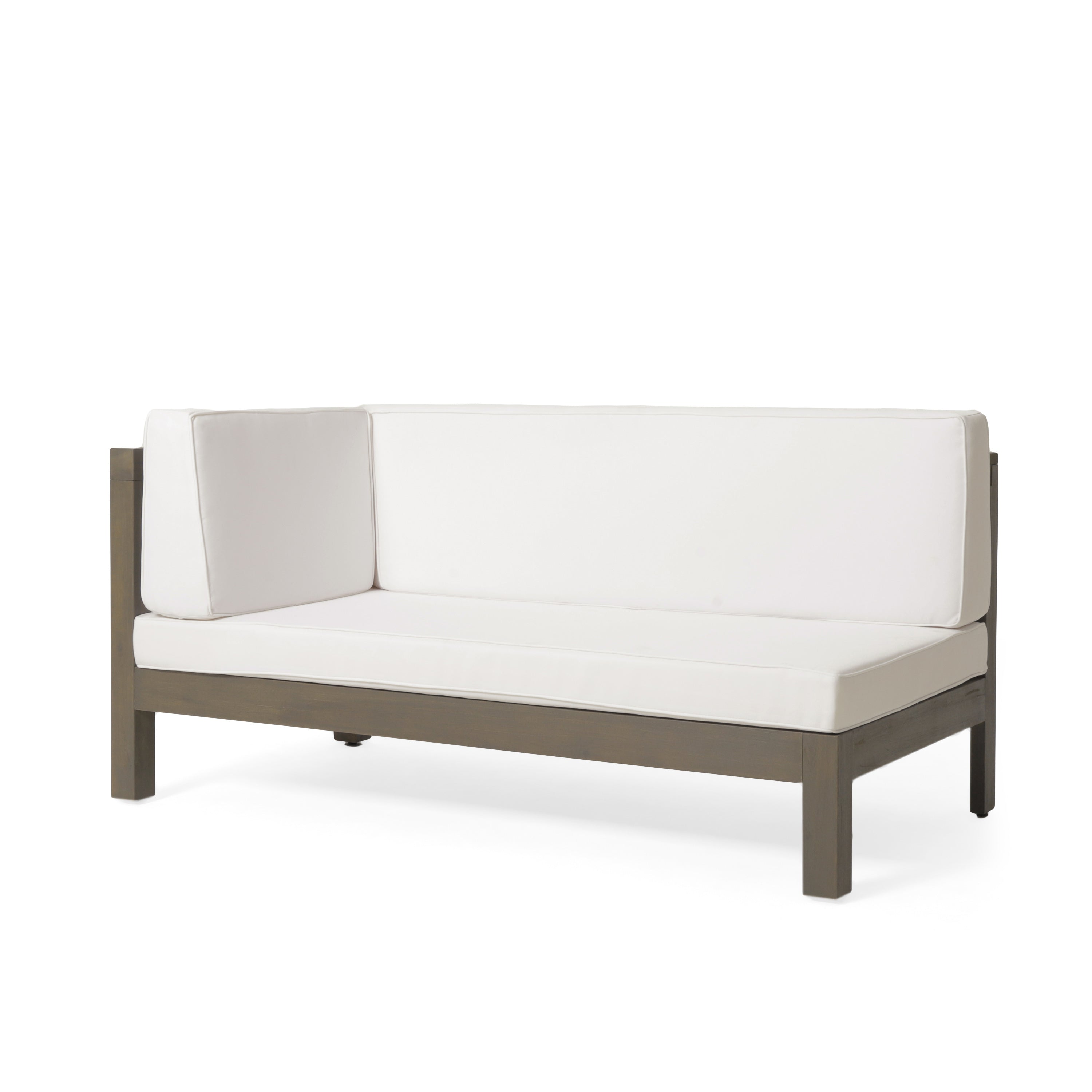 Brava X-Back 4-Piece White Outdoor Sofa Set