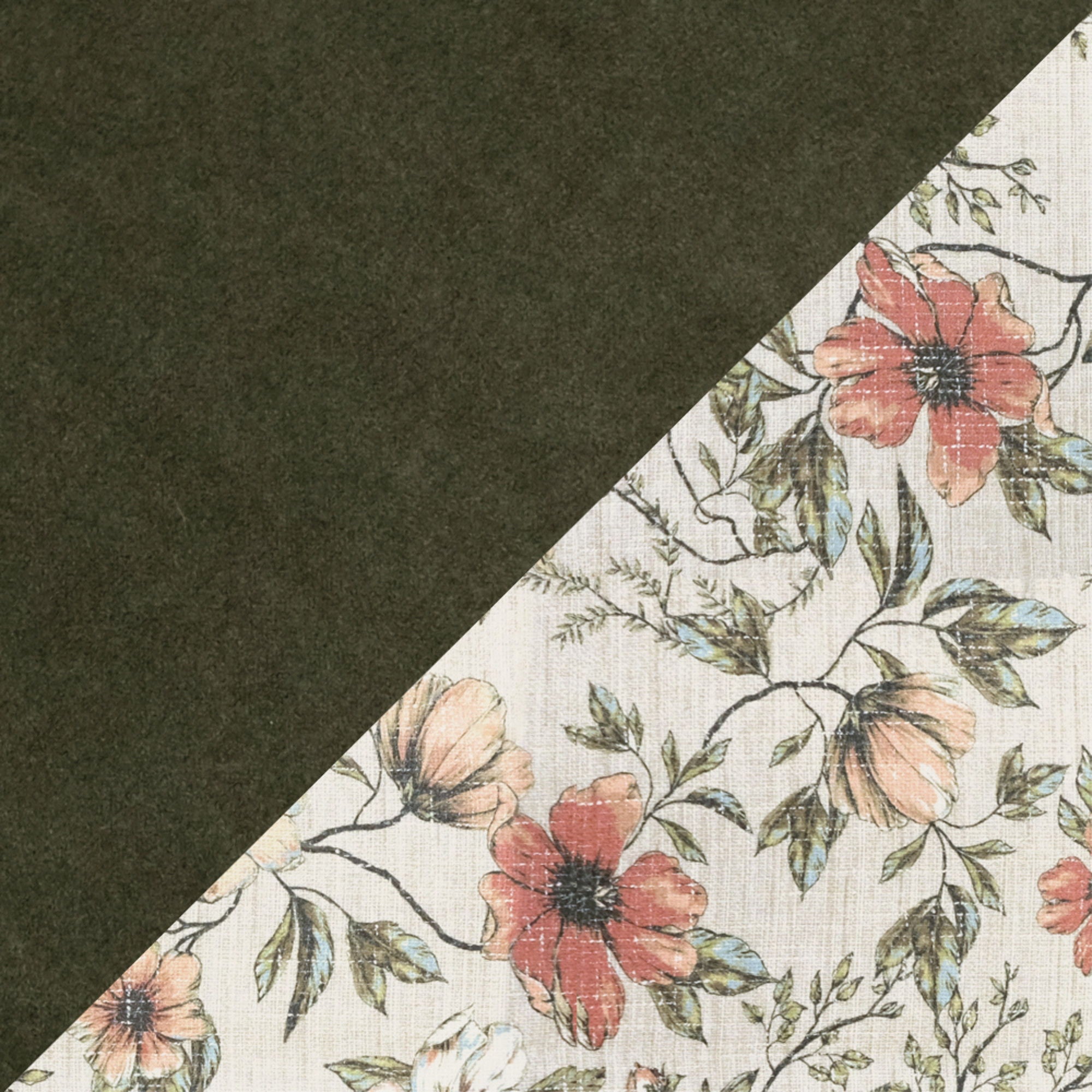 Accent Chair With Unique Print Fabric