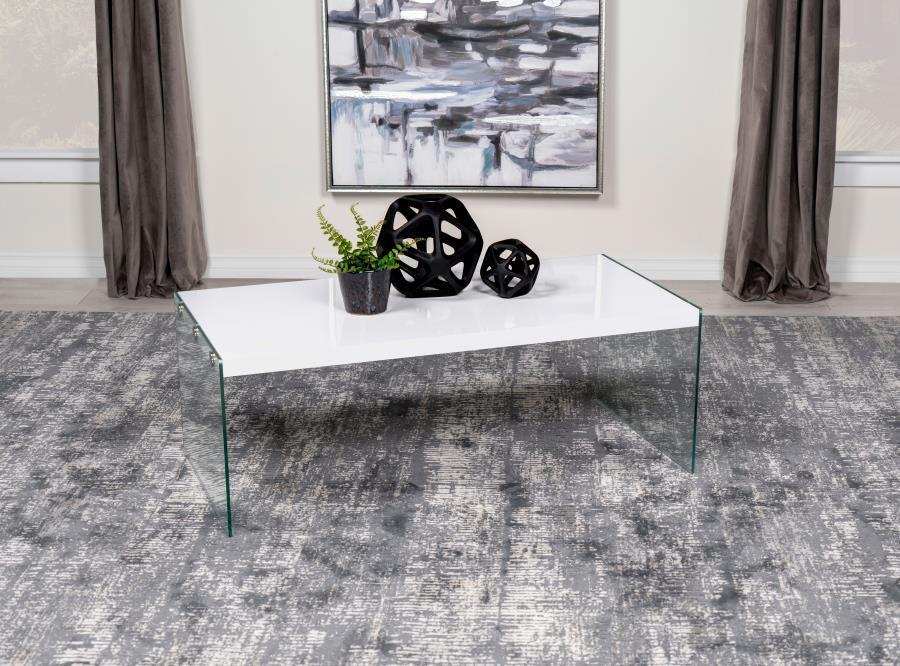 Opal - Rectangular Glass Frame Table