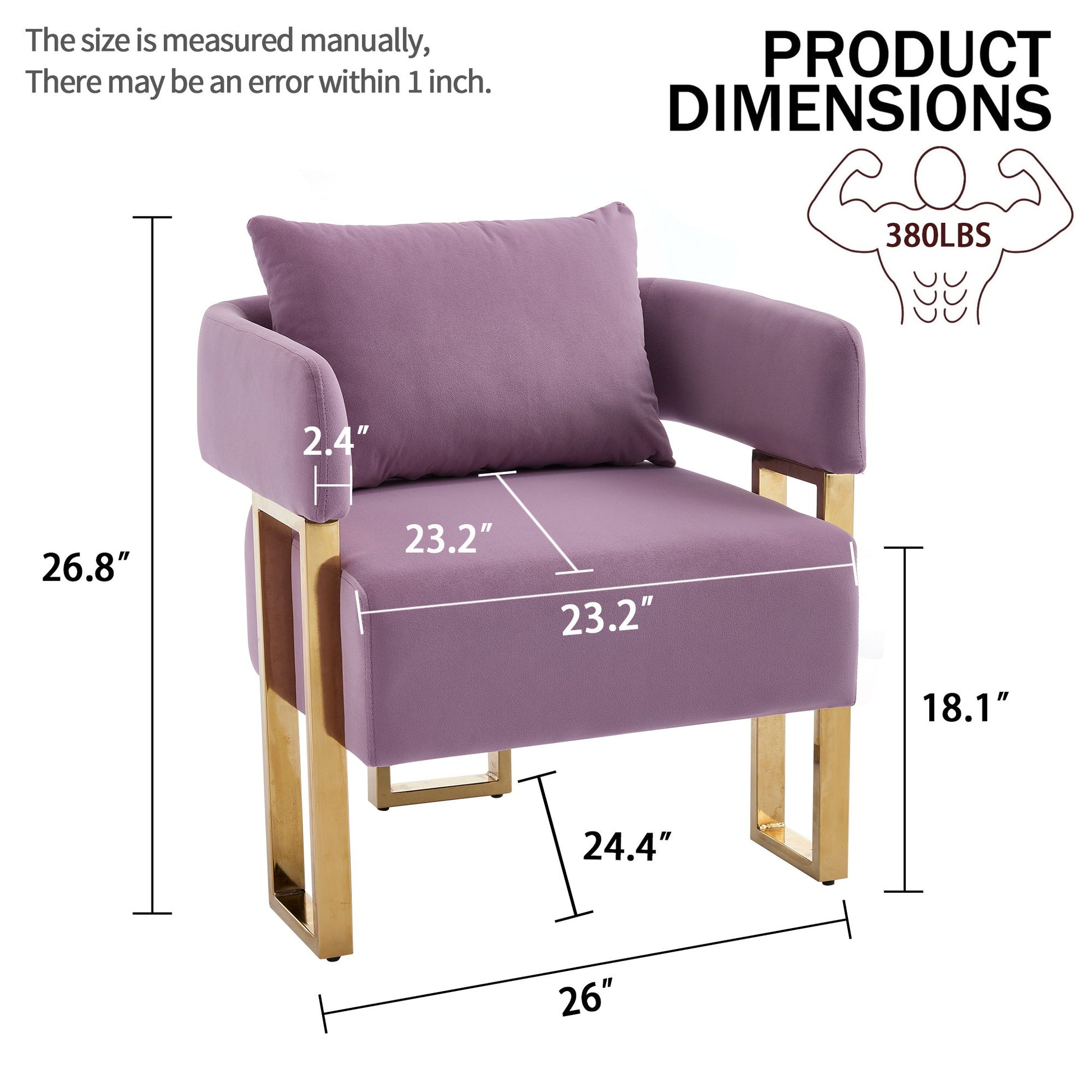 Modern Decorative Chair Teddy Fleece Upholstered And Metal Foot - Best Buy Furniture