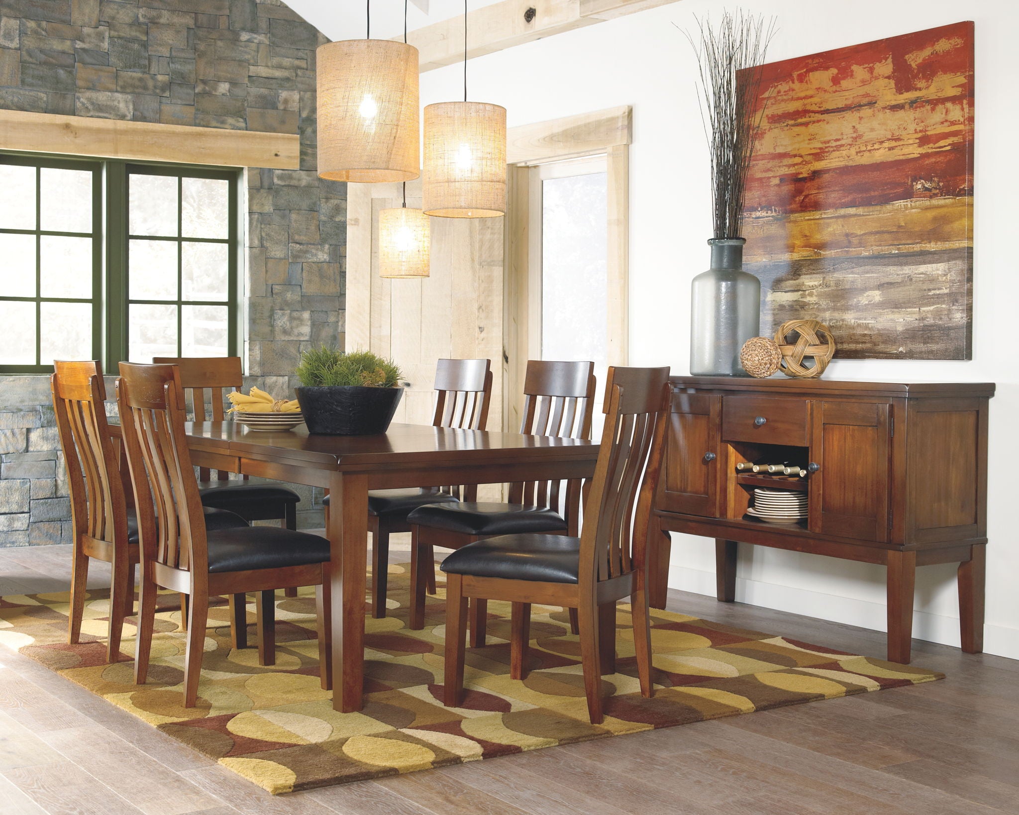 Ralene - Medium Brown - Dining UPH Side Chair (Set of 2)