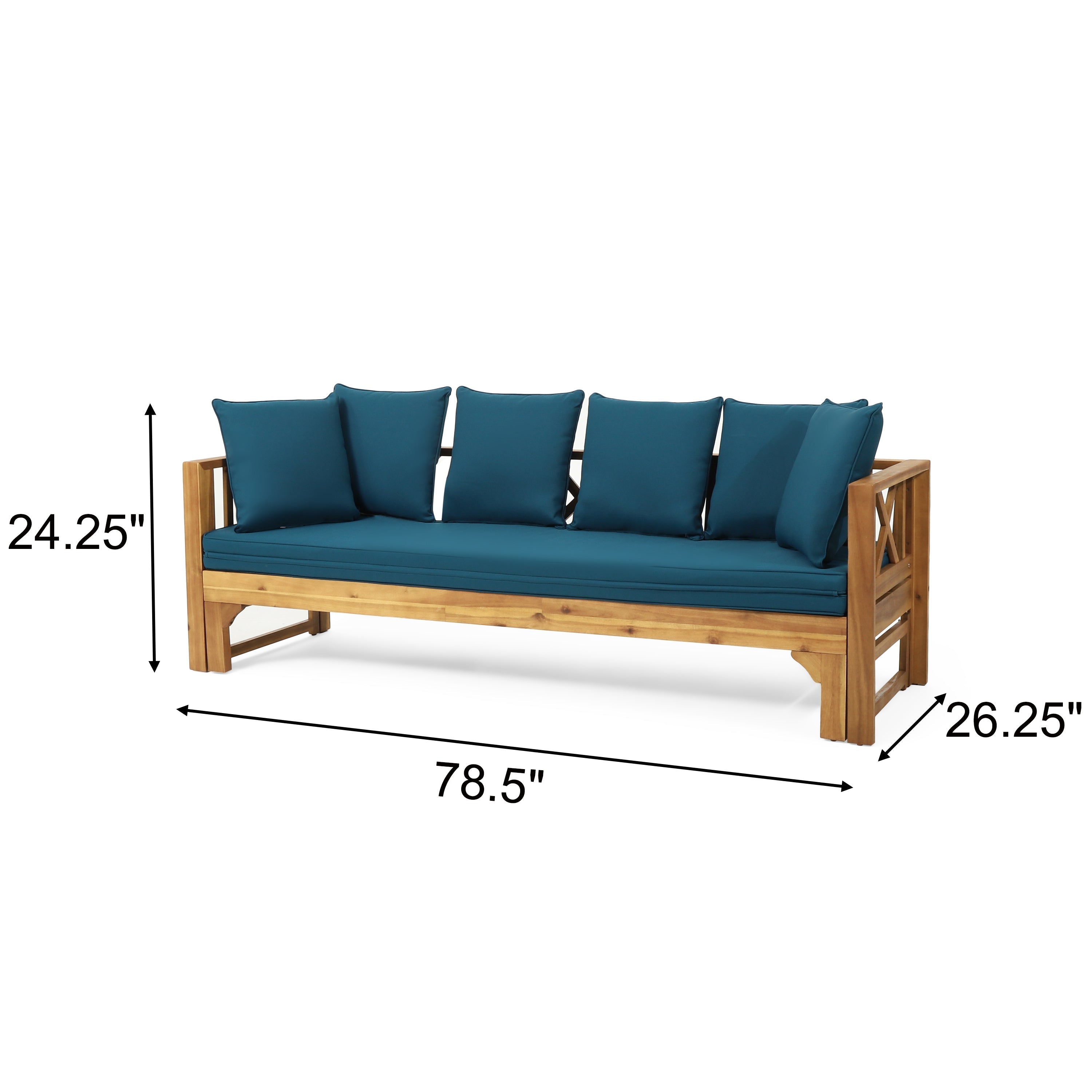The Eldrin™ Rustic Acacia Daybed