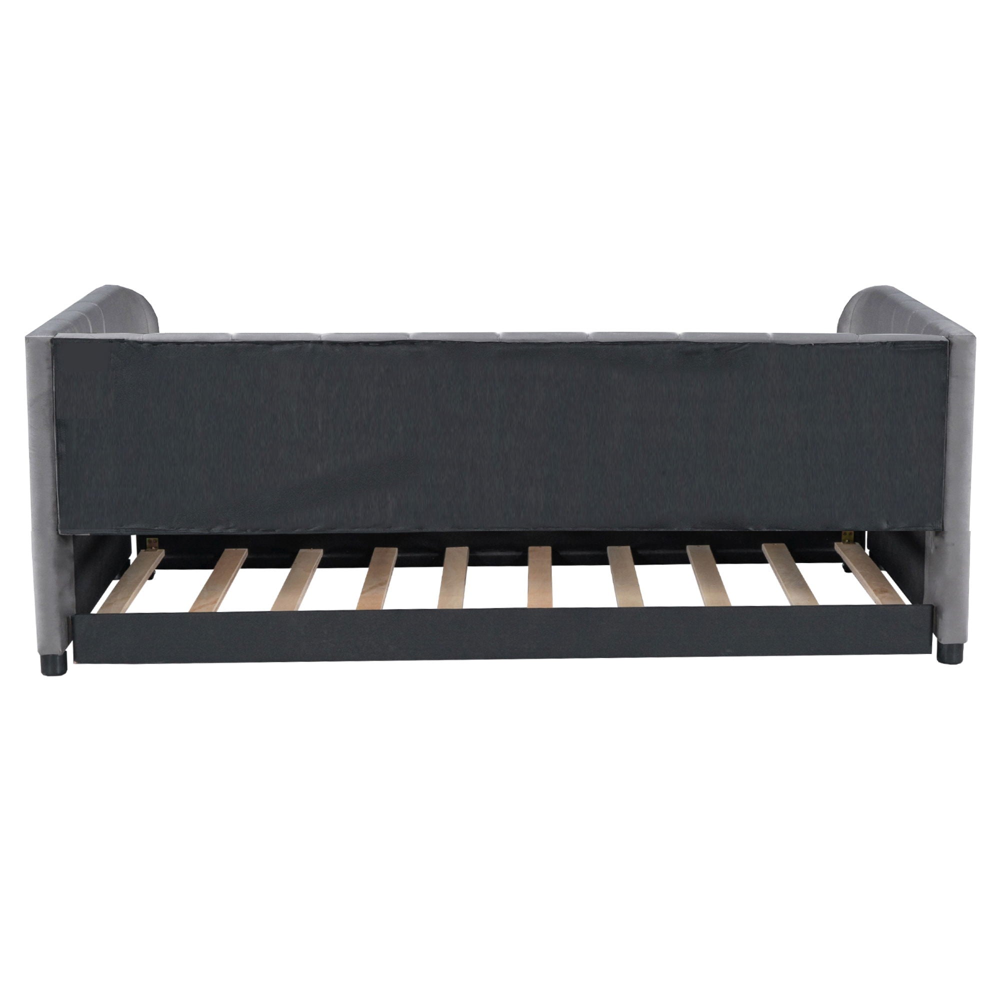 Upholstered Daybed With Ergonomic Design Backrest