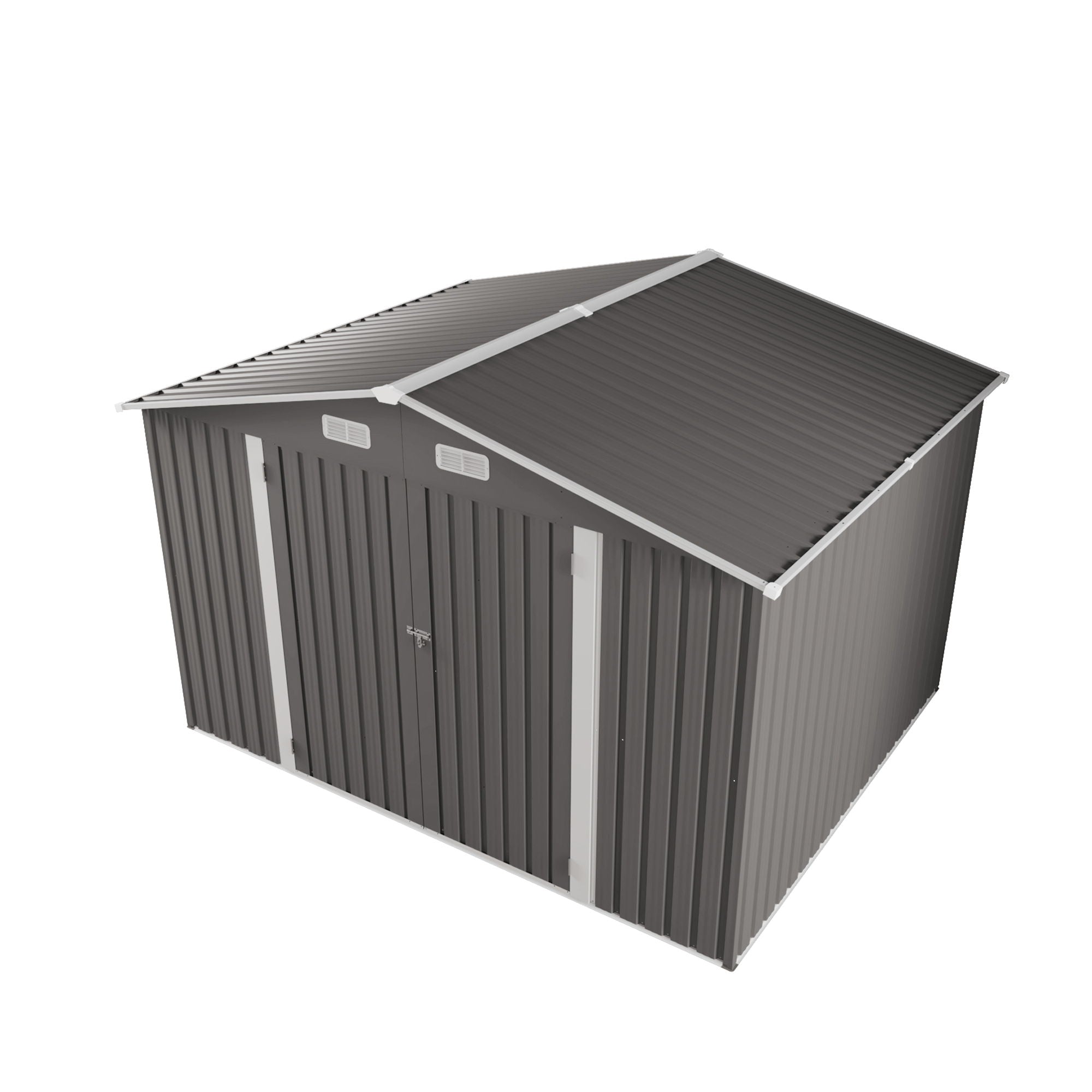 Large Outdoor Storage Shed With Lockable Door, Air Vent