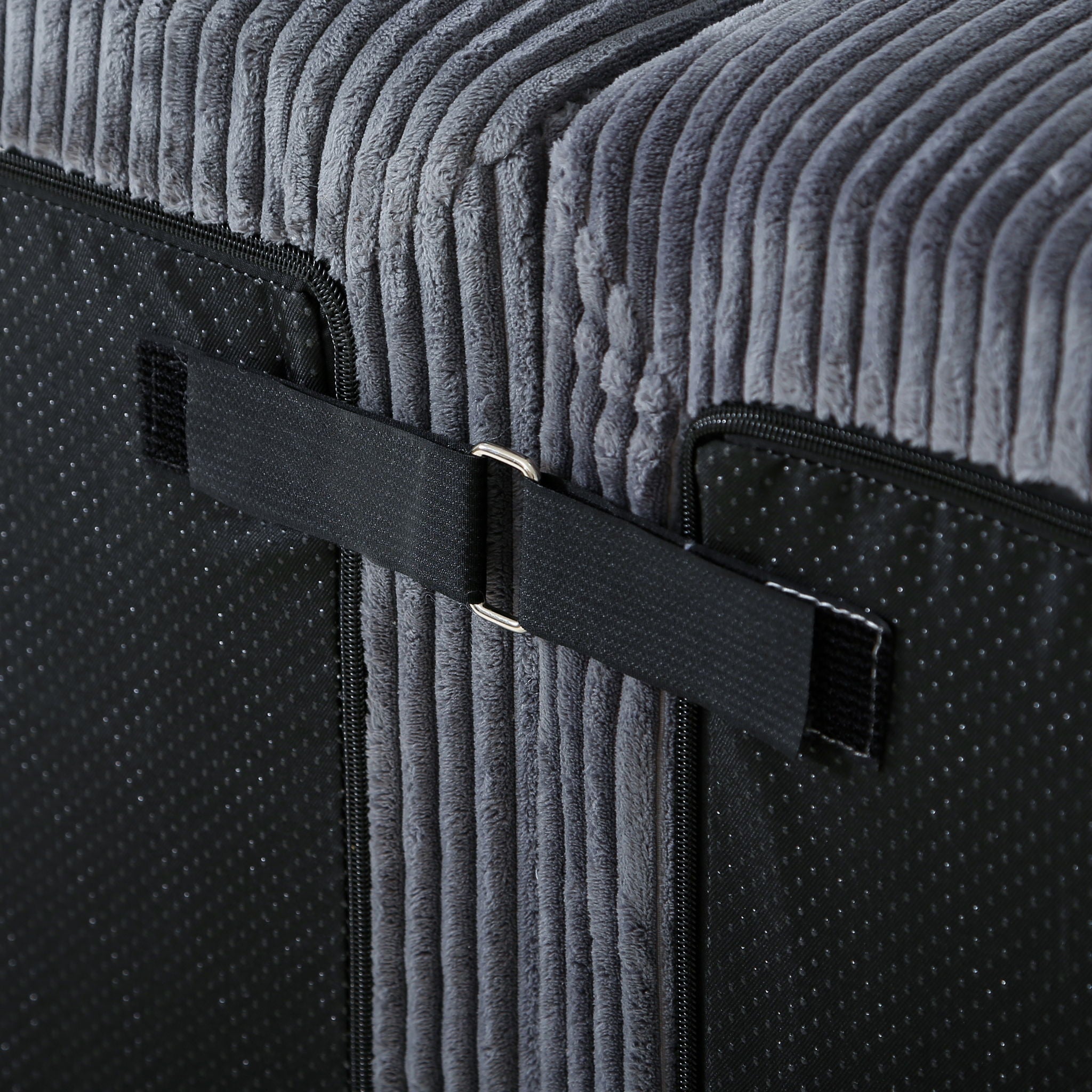 Luxury 8 Piece Modular U Shaped Sectional Sofa With Oversized Chaise Lounge And Bed Corduroy Upholstery