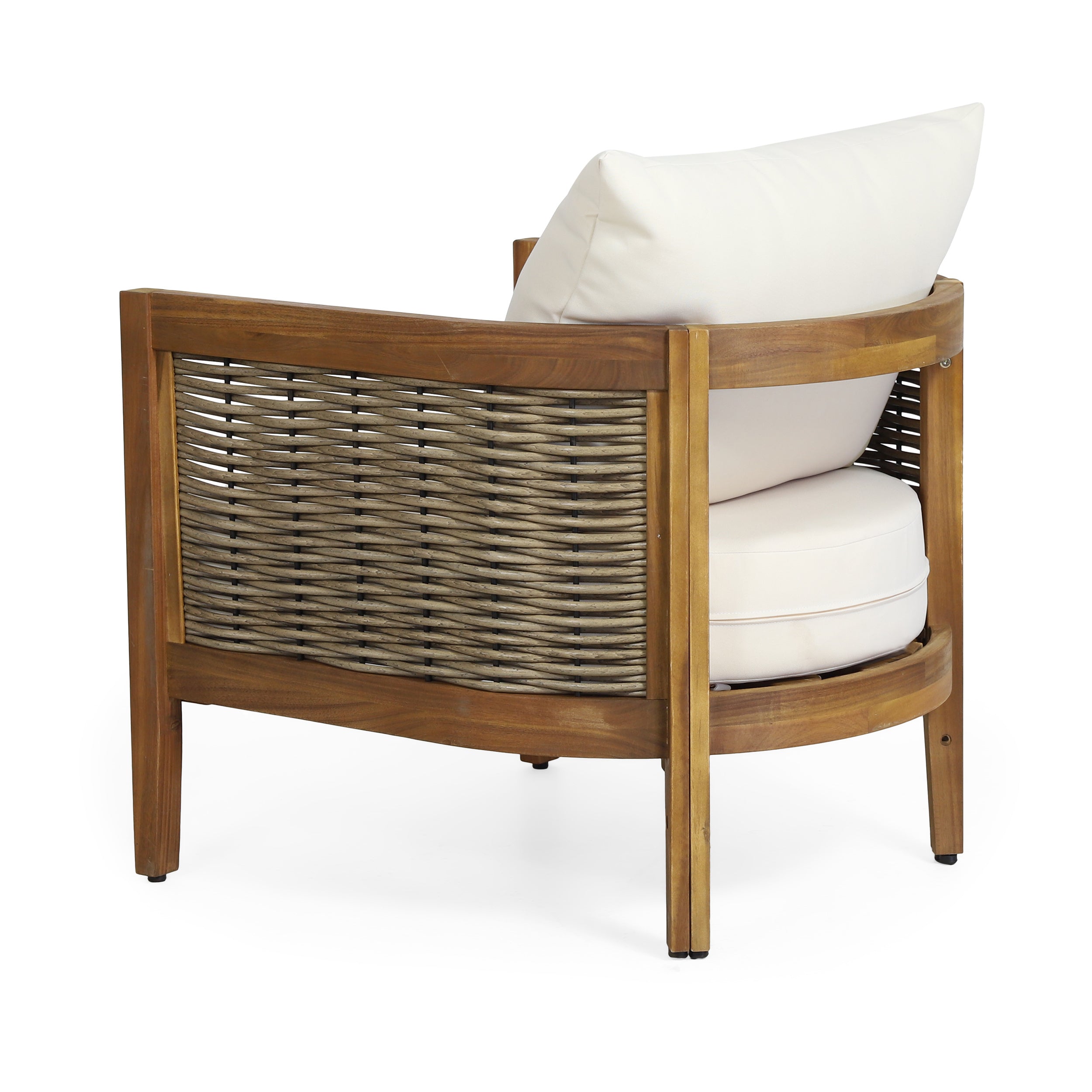 Handcrafted Acacia Club Chairs- Set of 2