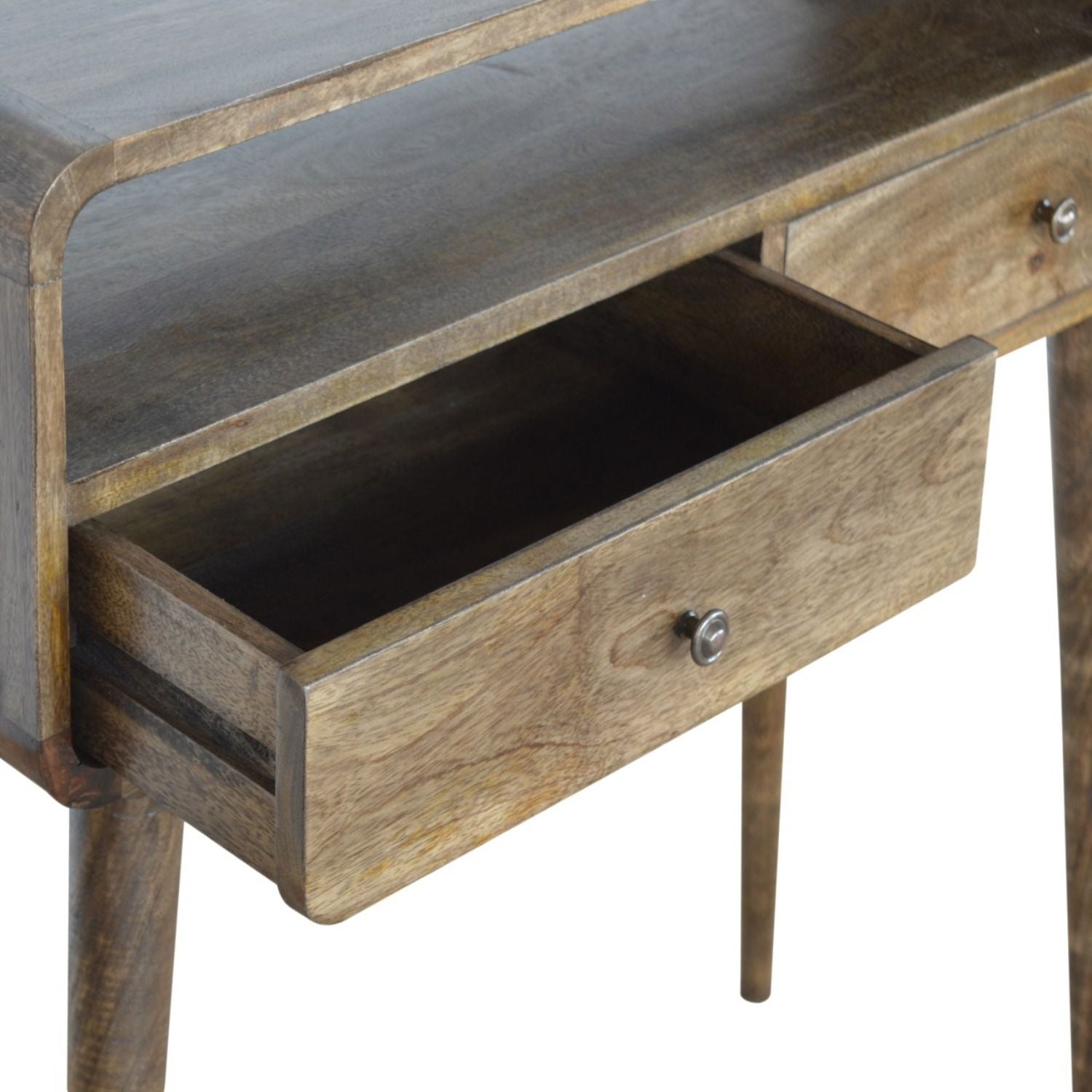 Solid Wood Curved Console Table