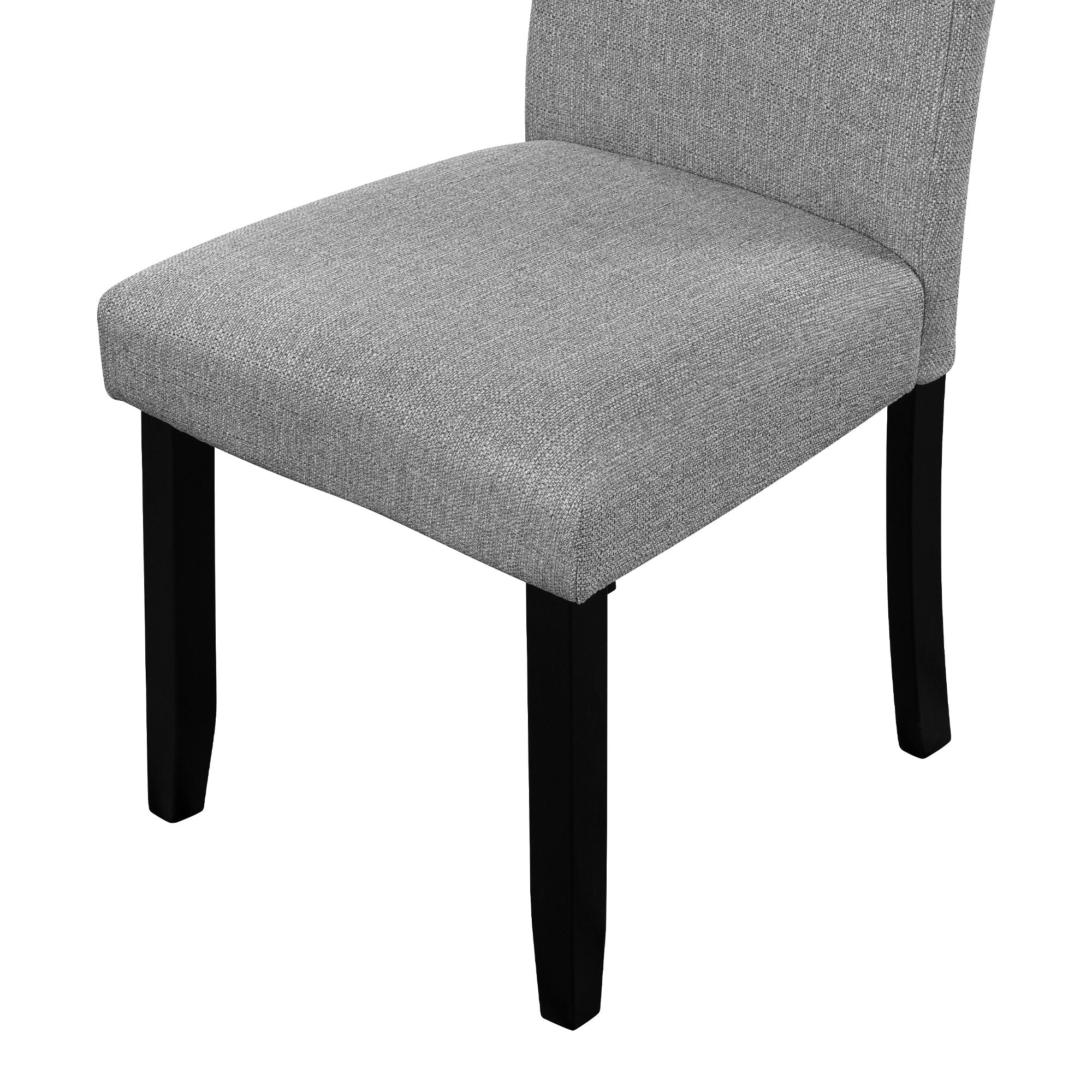 5 Piece Round Dining Table Set, Modern Table And 4 Upholstered Chairs For Dining Room